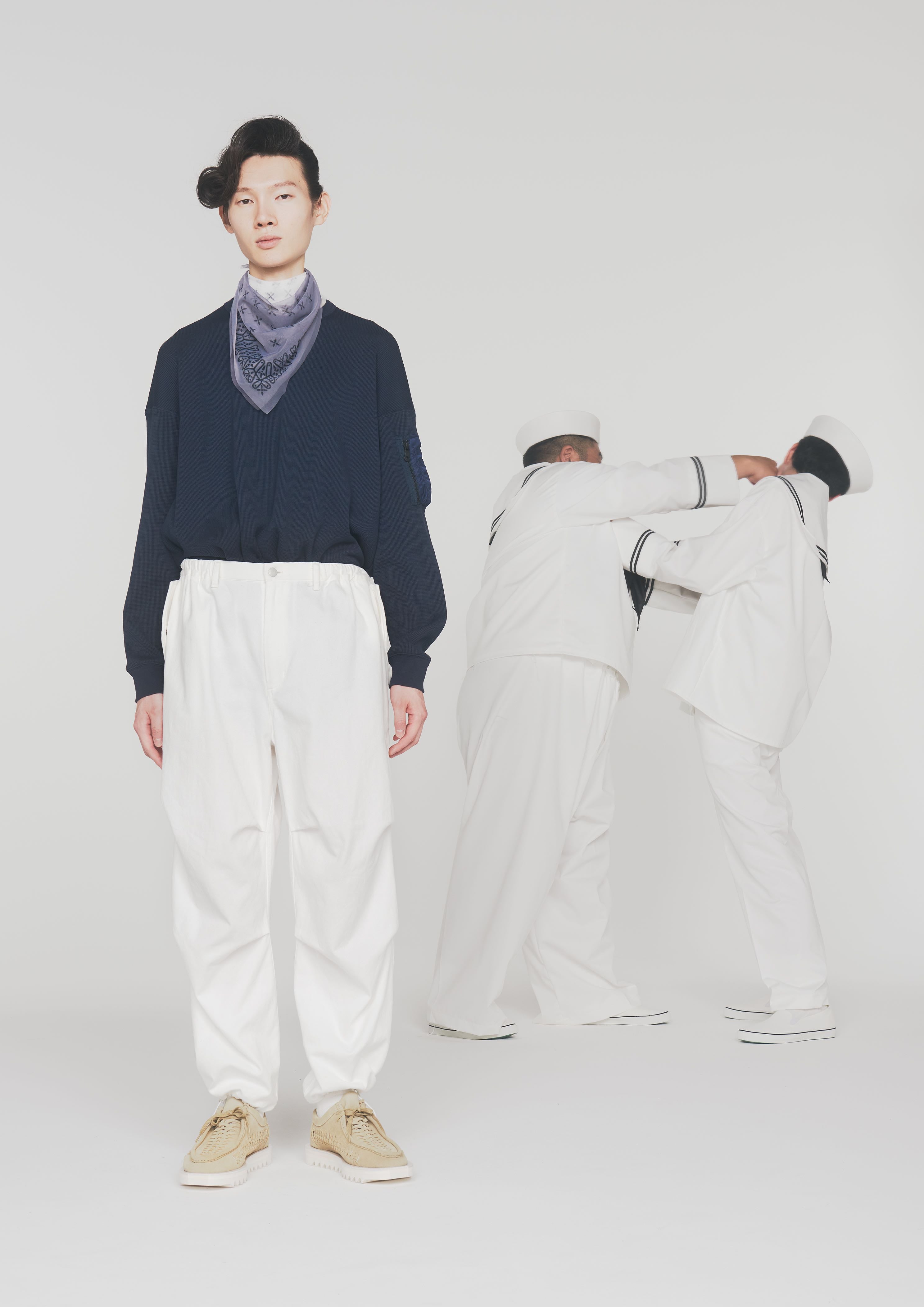 elephant TRIBAL fabrics Active Snow Camo PT DENIM WHITE – PALETTE