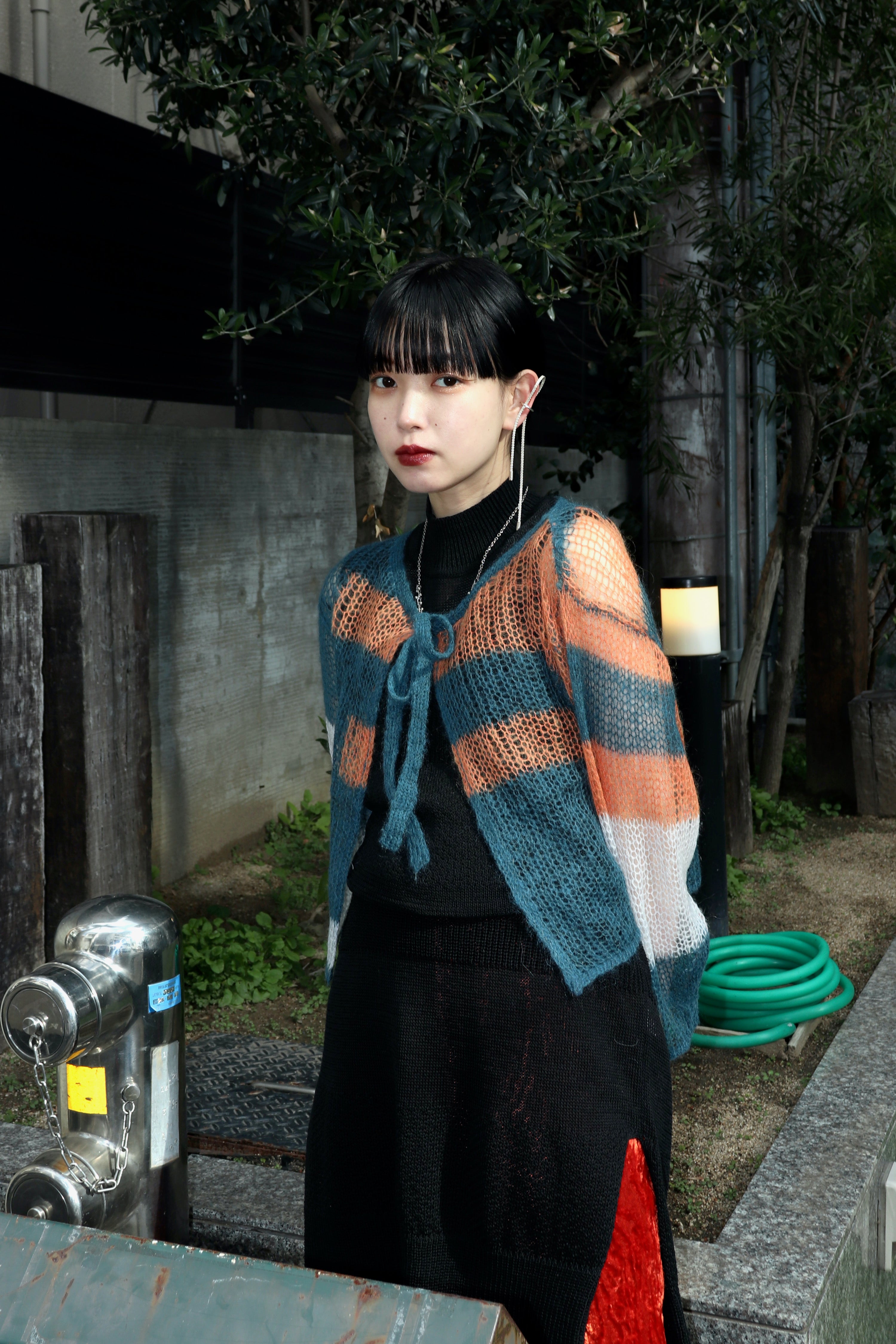 soduk patchwork knit cardigan定価27500円 - カーディガン/ボレロ