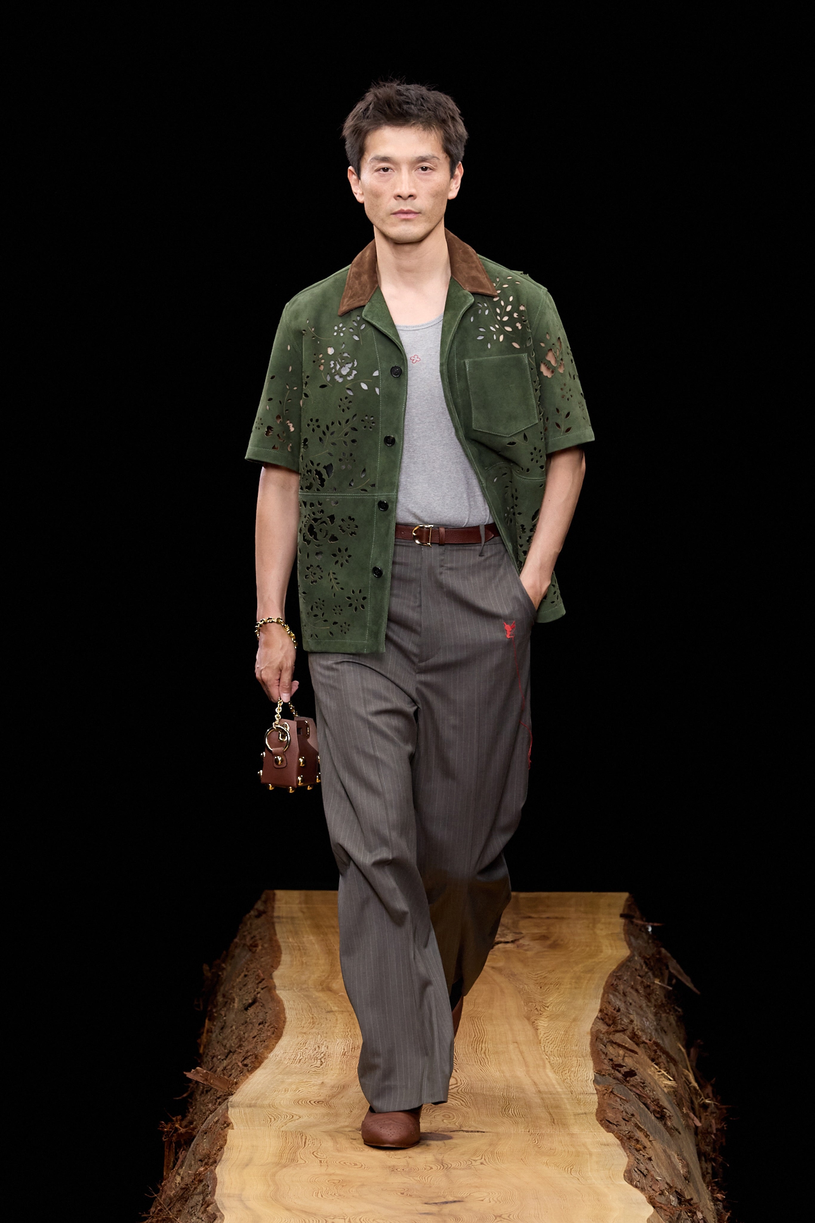 MASU(エムエーエスユー)のBANDANA HOLE LEATHER HALF SLEEVE SHIRT