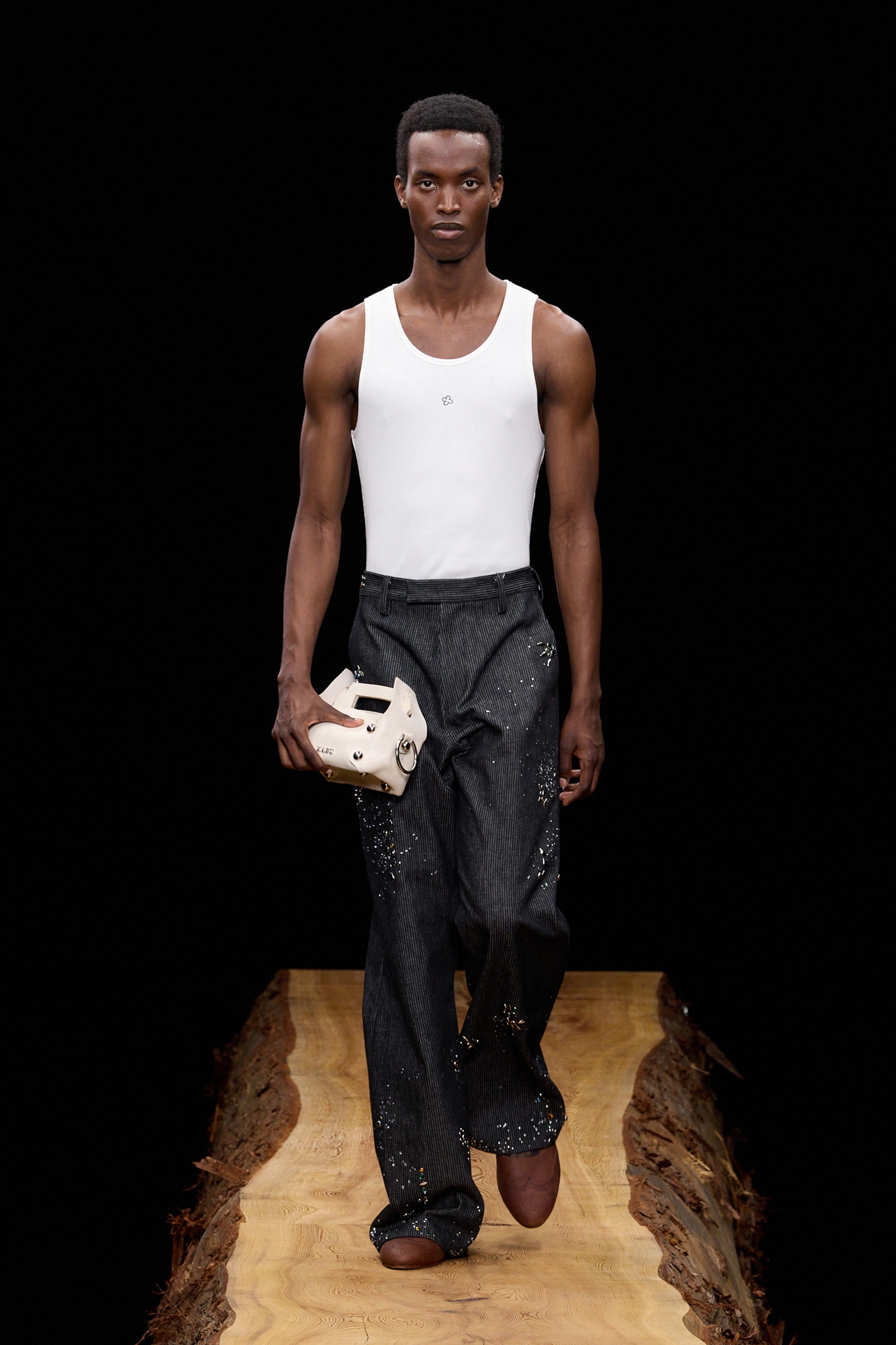 MASU(エムエーエスユー)のGA**XY PIQUE WORK TROUSERS BLACKの通販