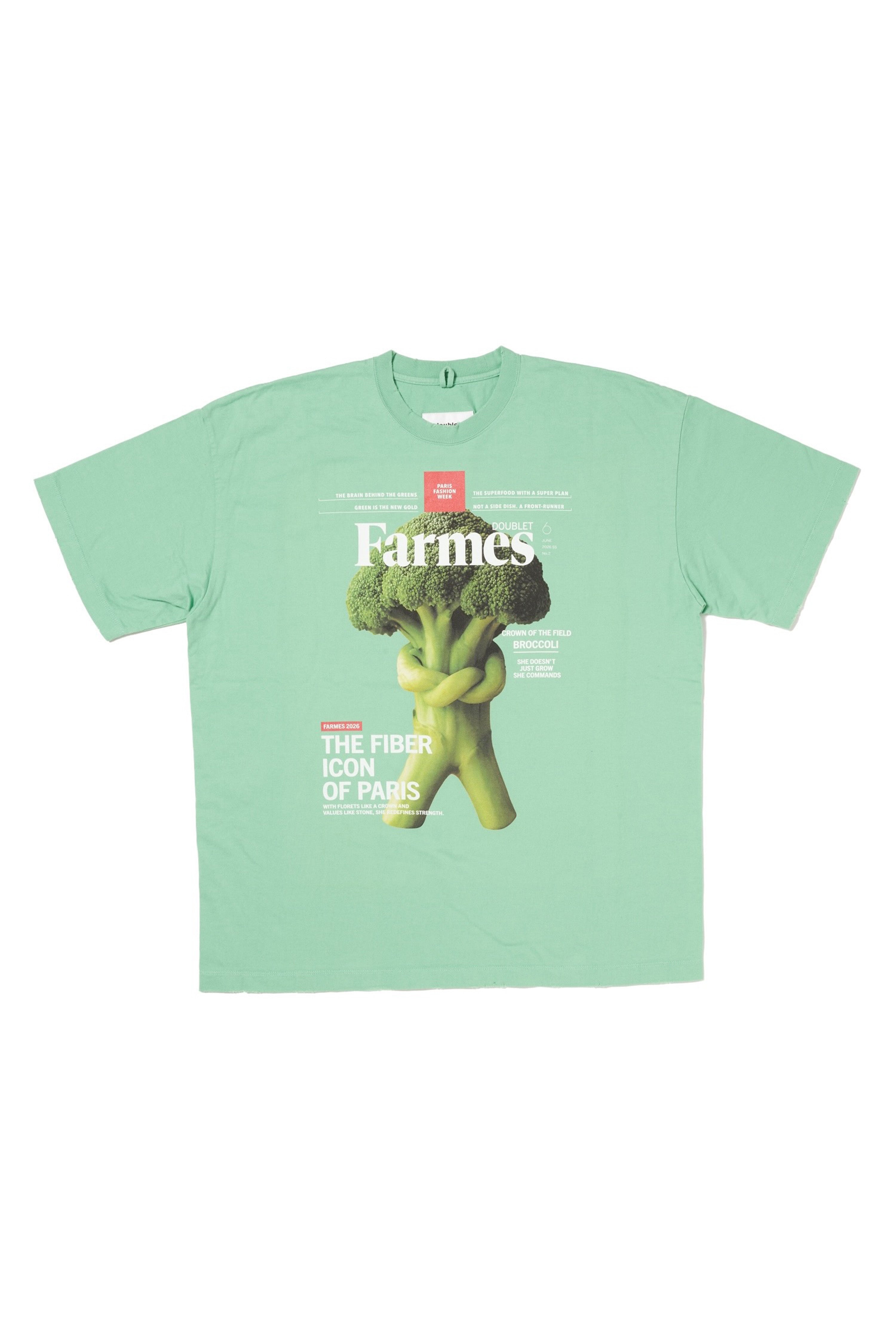 doublet(ダブレット)のFARMES MAGAZINE COVER T-SHIRT GREENの通販