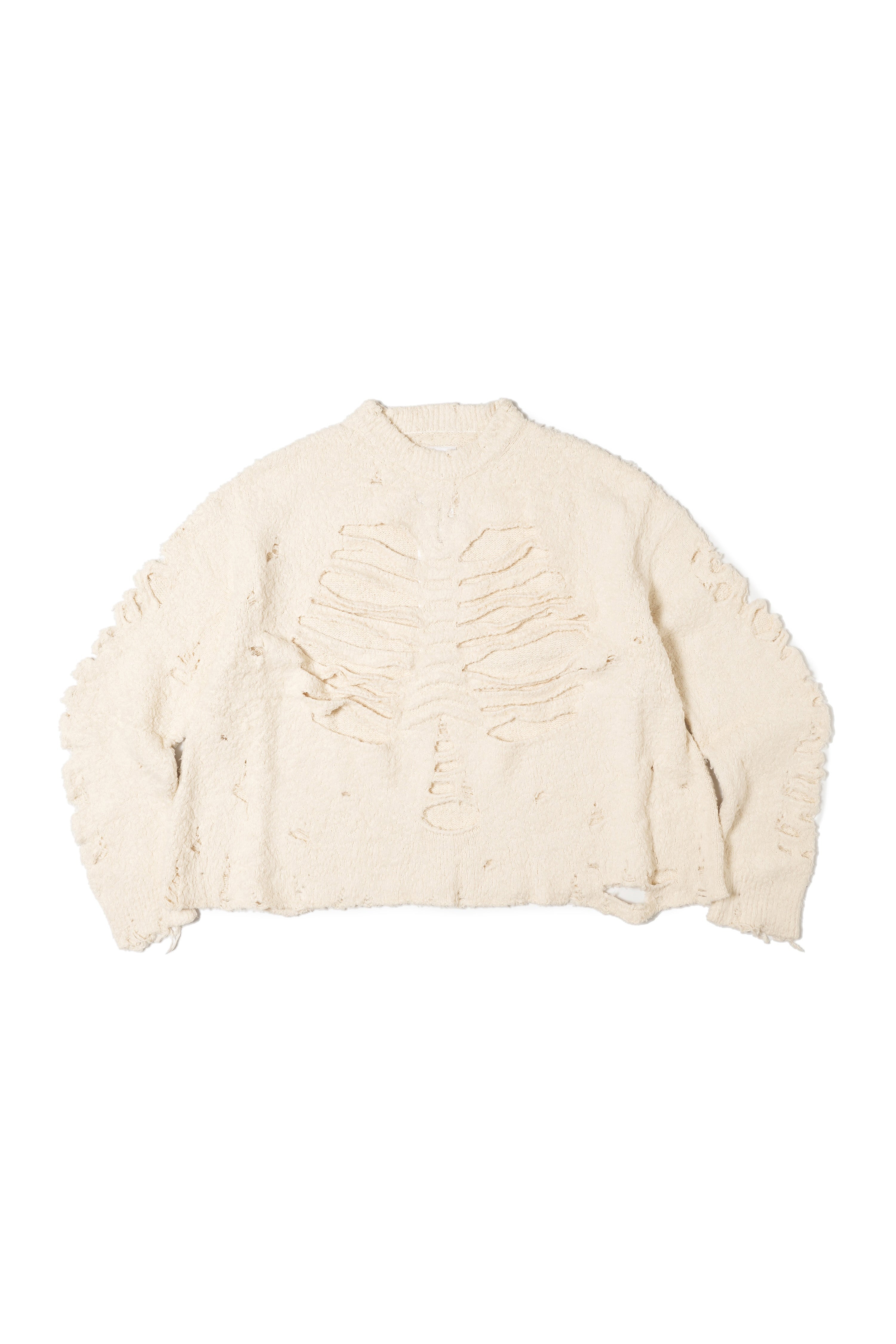 doublet(ダブレット)のRIBCAGE KNIT PULLOVER IVORYの通販｜PALETTE