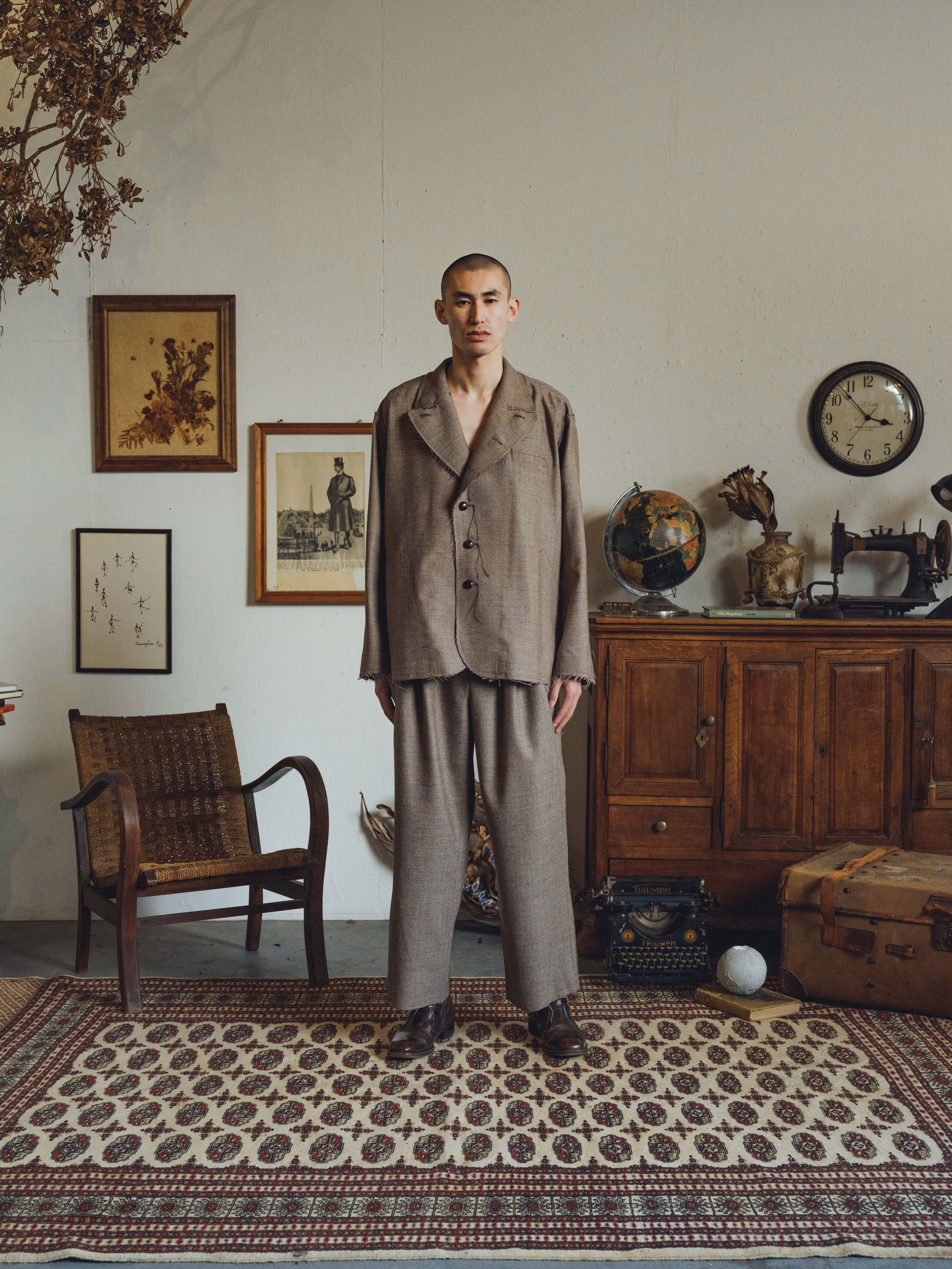 Urig（ウーリッヒ）のALPACA SAXONY SCHADEN Urig JACKET GRAIGEの通販