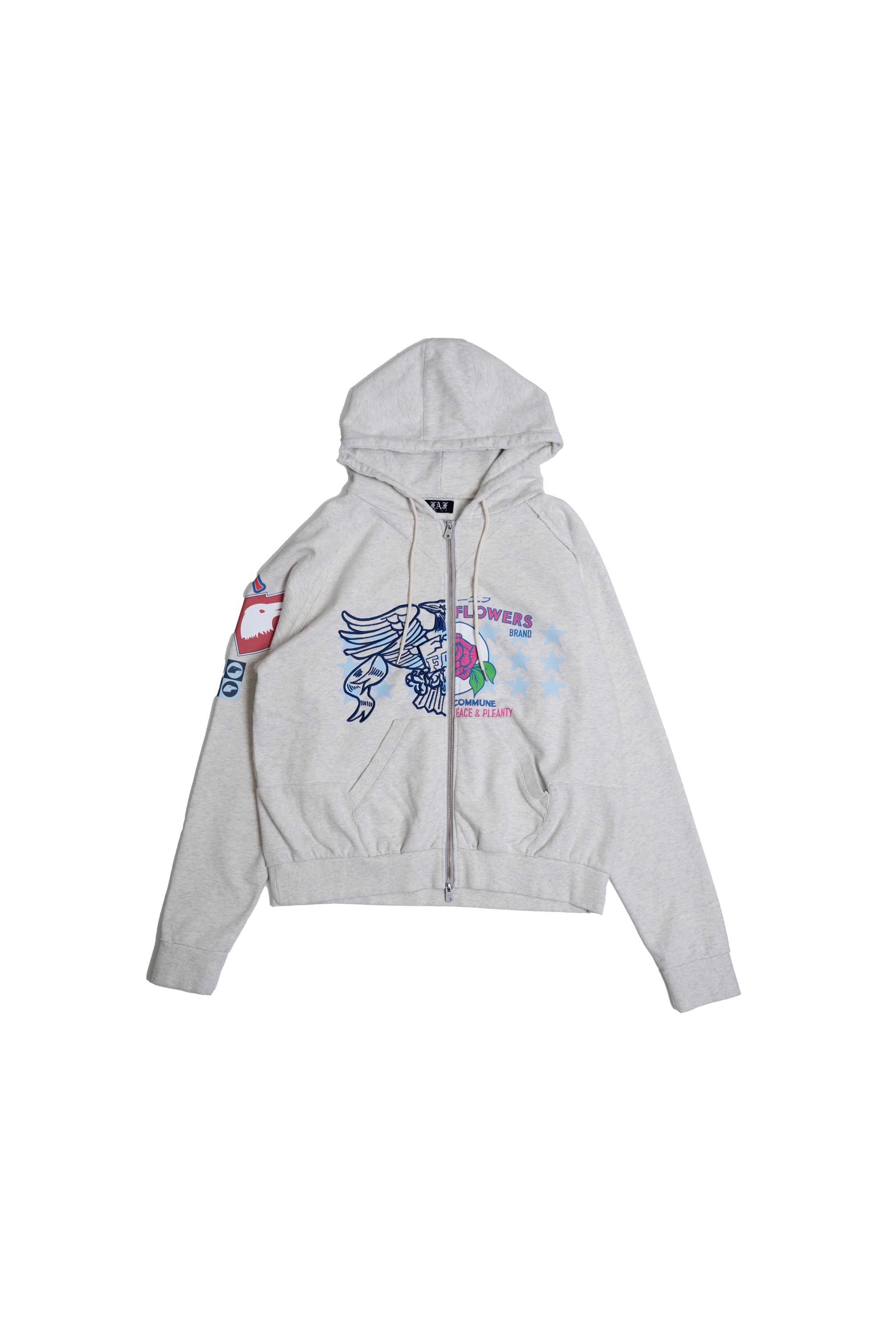 FAF(エフエーエフ)のPrinted Zip-Up Hoodie GRAYの通販|PALETTE FAF(エフエーエフ)のPrinted Zip-Up Hoodie GRAYの通販|PALETTE