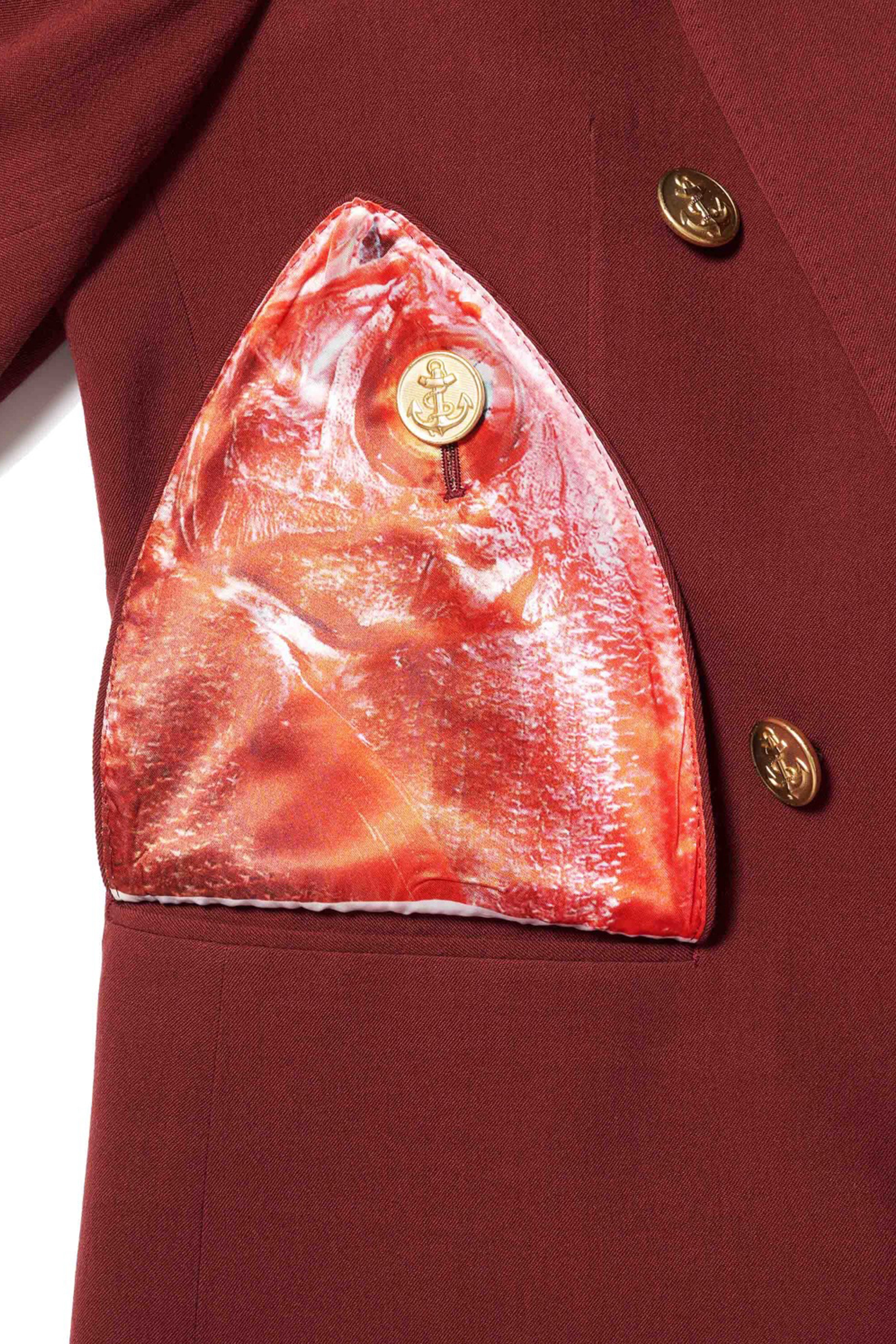 doublet(ダブレット)のKINMEDAI THREAD TAILORED JACKET WINEの通販