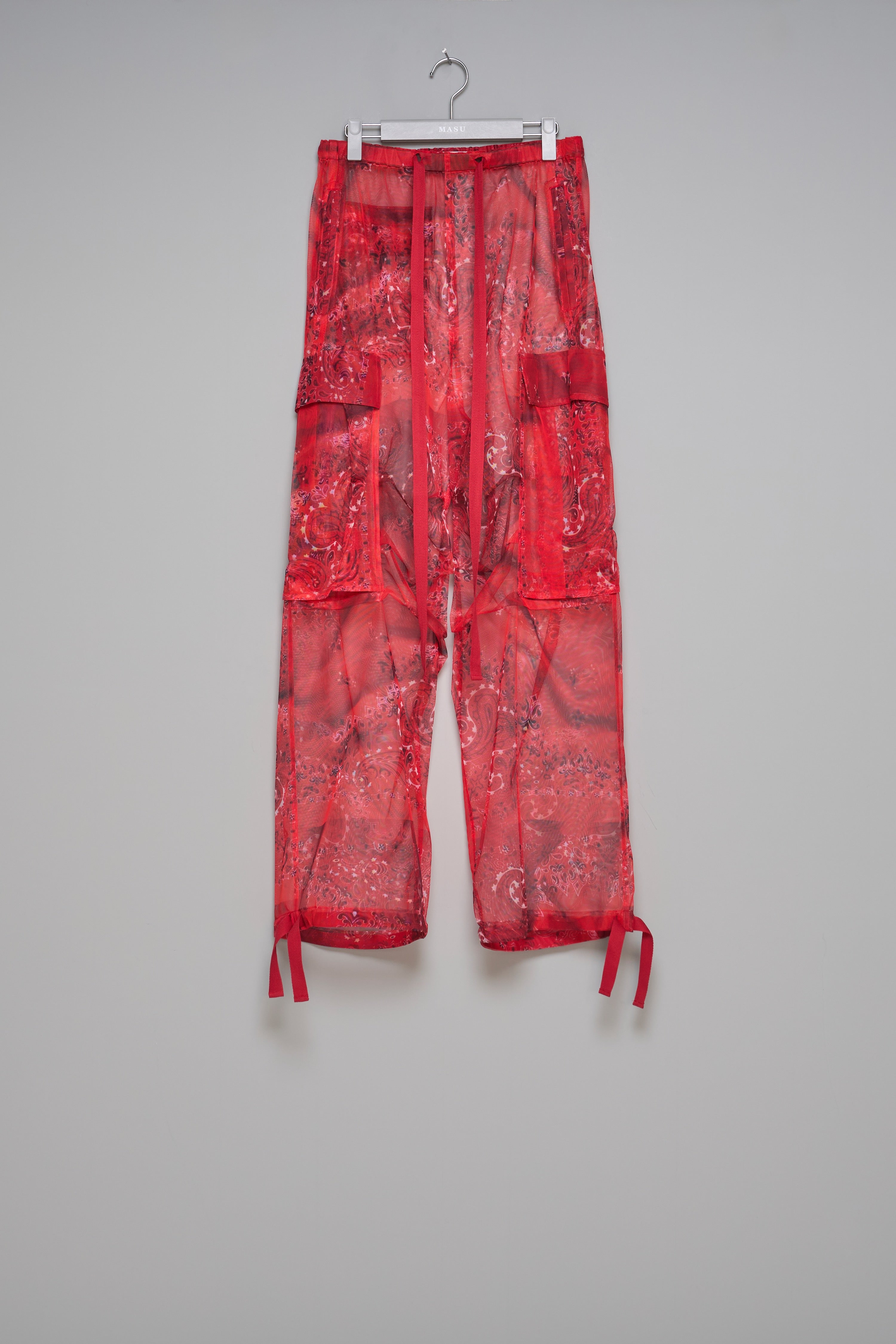 MASU(エムエーエスユー)のGHOST PAISLEY OVER PANTS REDの通販