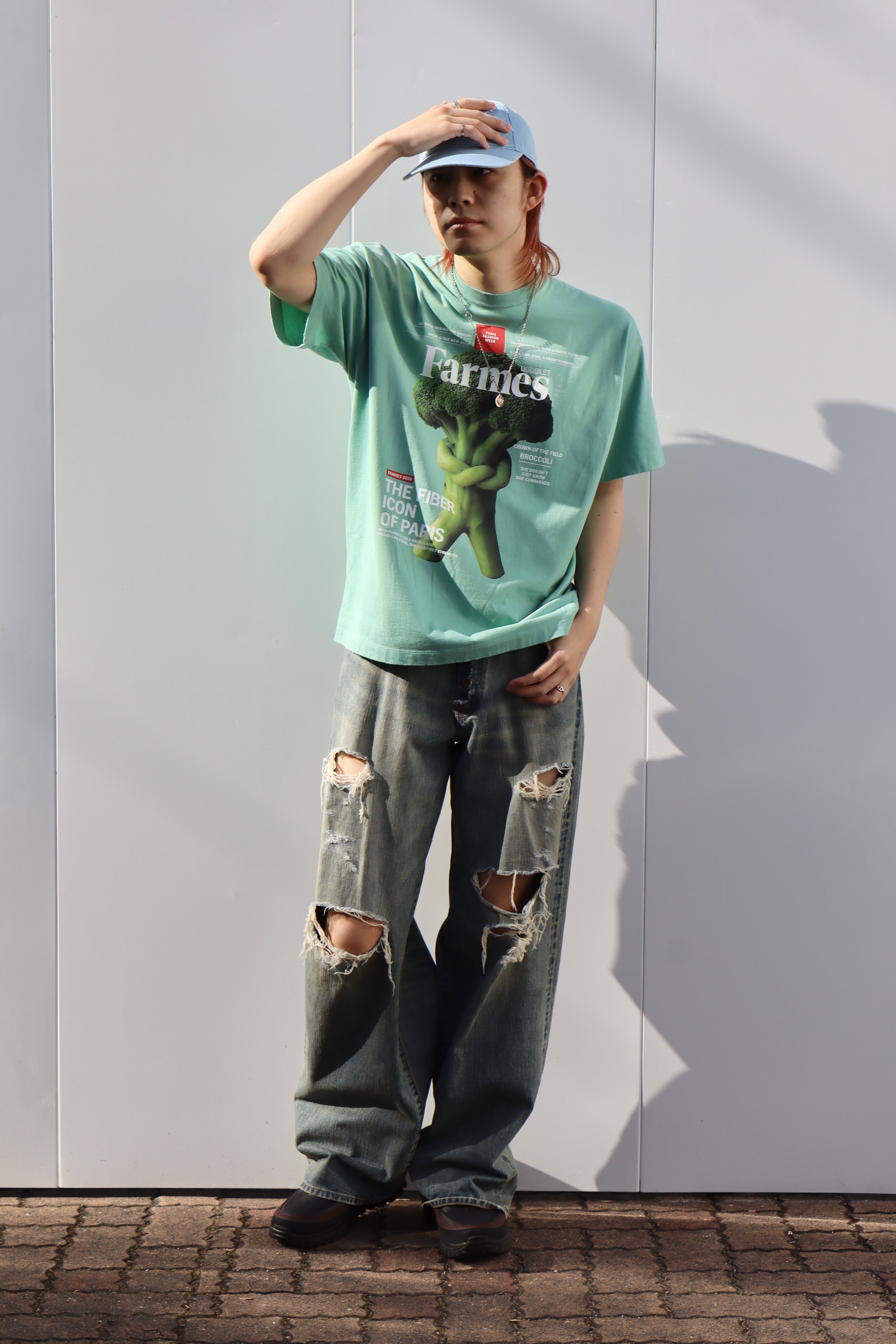 doublet(ダブレット)のFARMES MAGAZINE COVER T-SHIRT GREENの通販