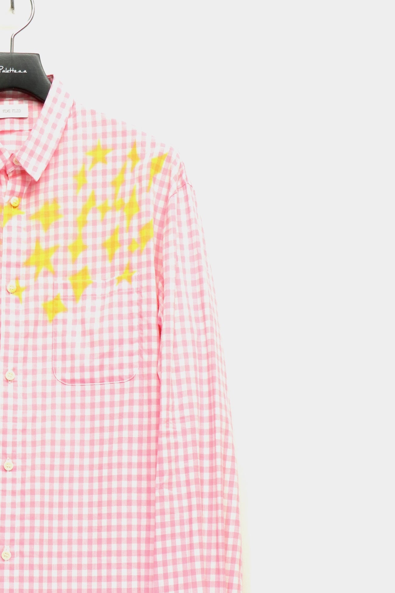 FILME FILLED(フィルムフィルド)のDistortion Collar Shirt Gingham Pinkの通販｜PALETTE