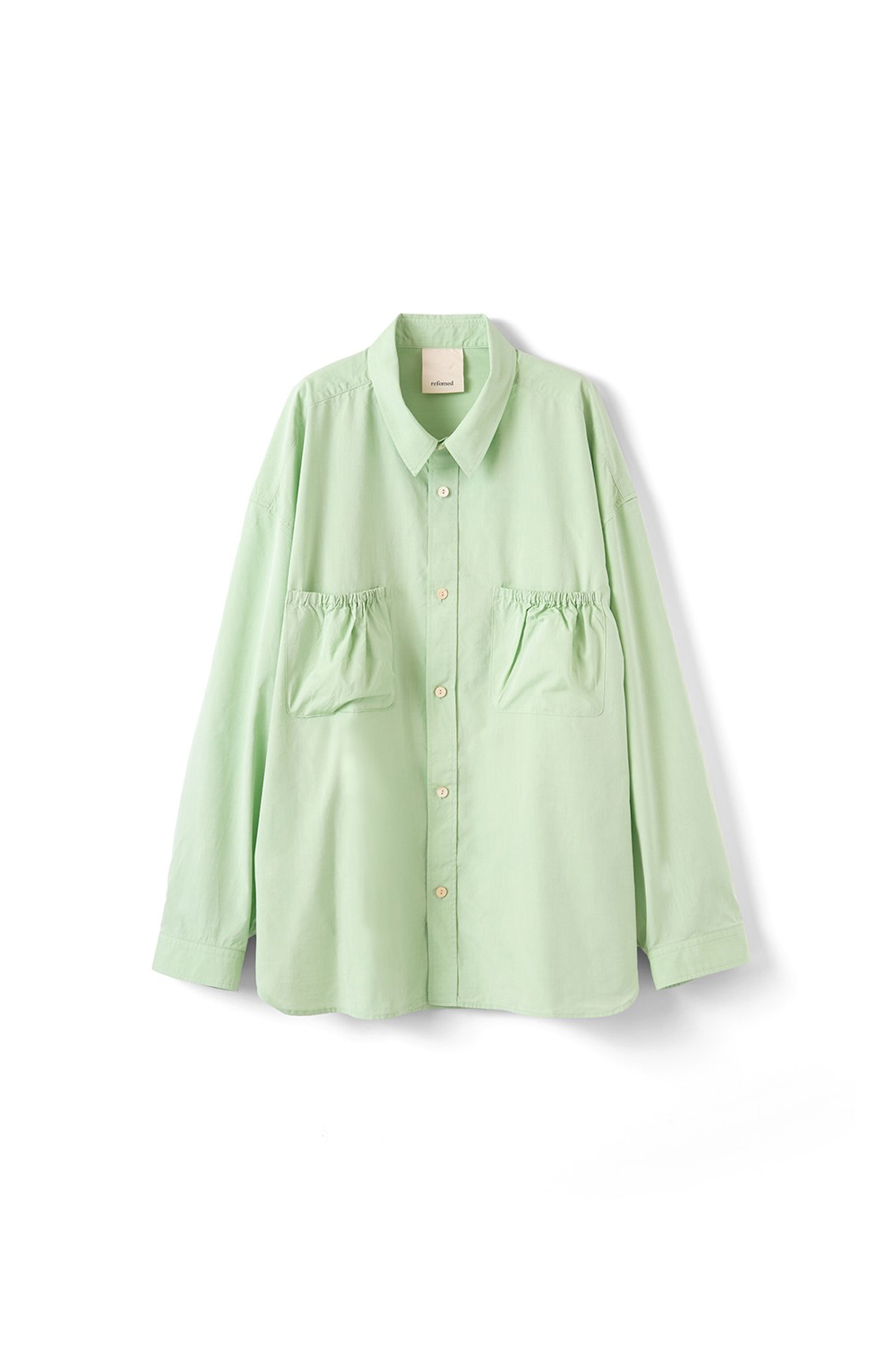 refomed(リフォメッド)のWRIST PATCH WIDE SHIRT MINTの通販｜PALETTE