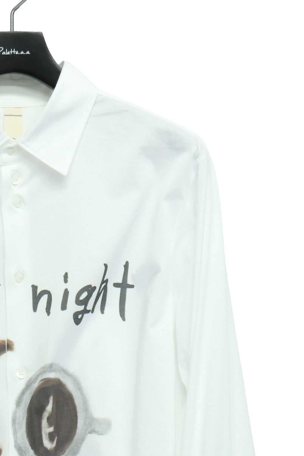 SHINYAKOZUKA(シンヤコヅカ)のHENRY CUFFS SHIRT WITH PRINTING WHITE