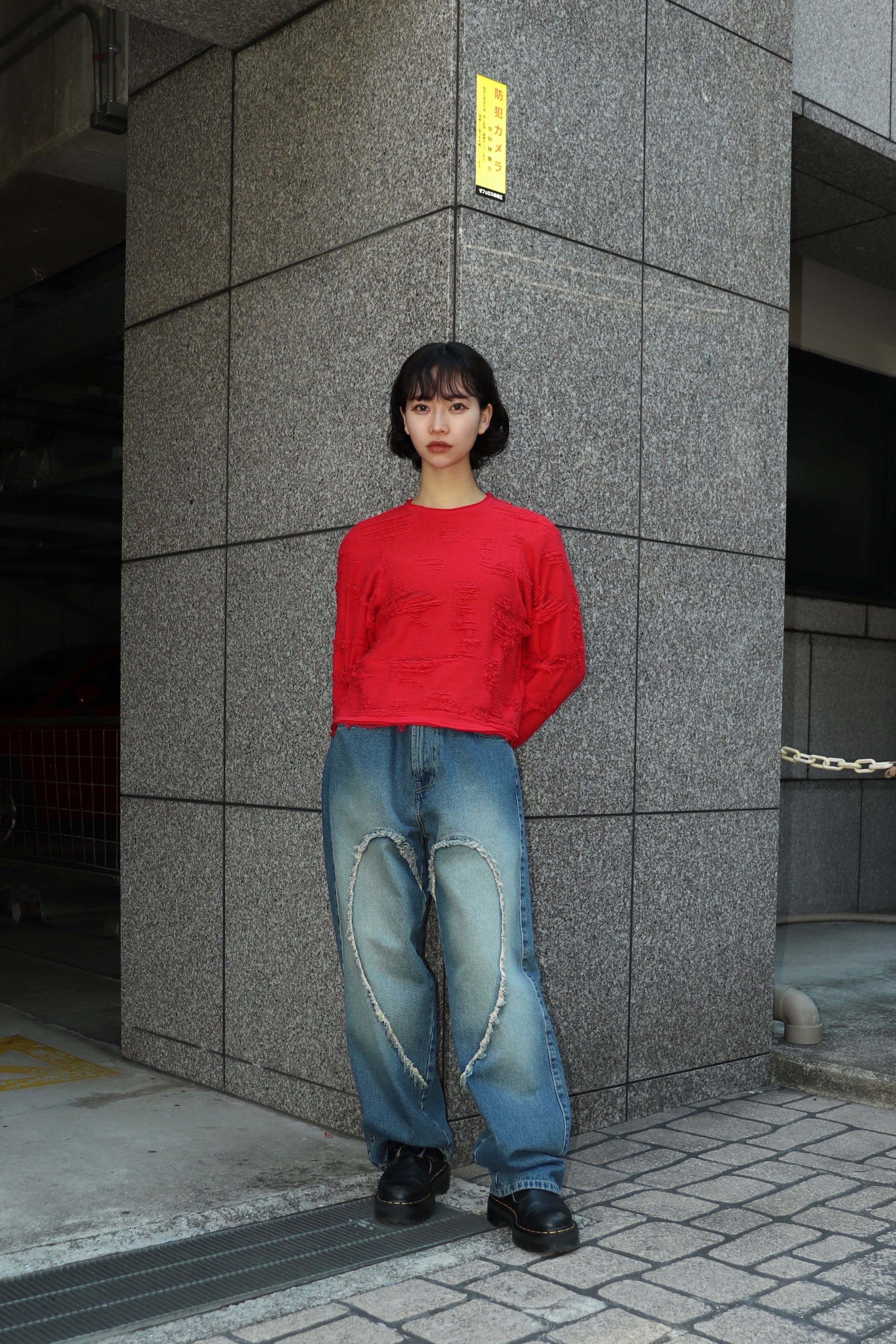BELPER(ベルパー)のLOVE SWEATSHIRT RED(トップス)の通販