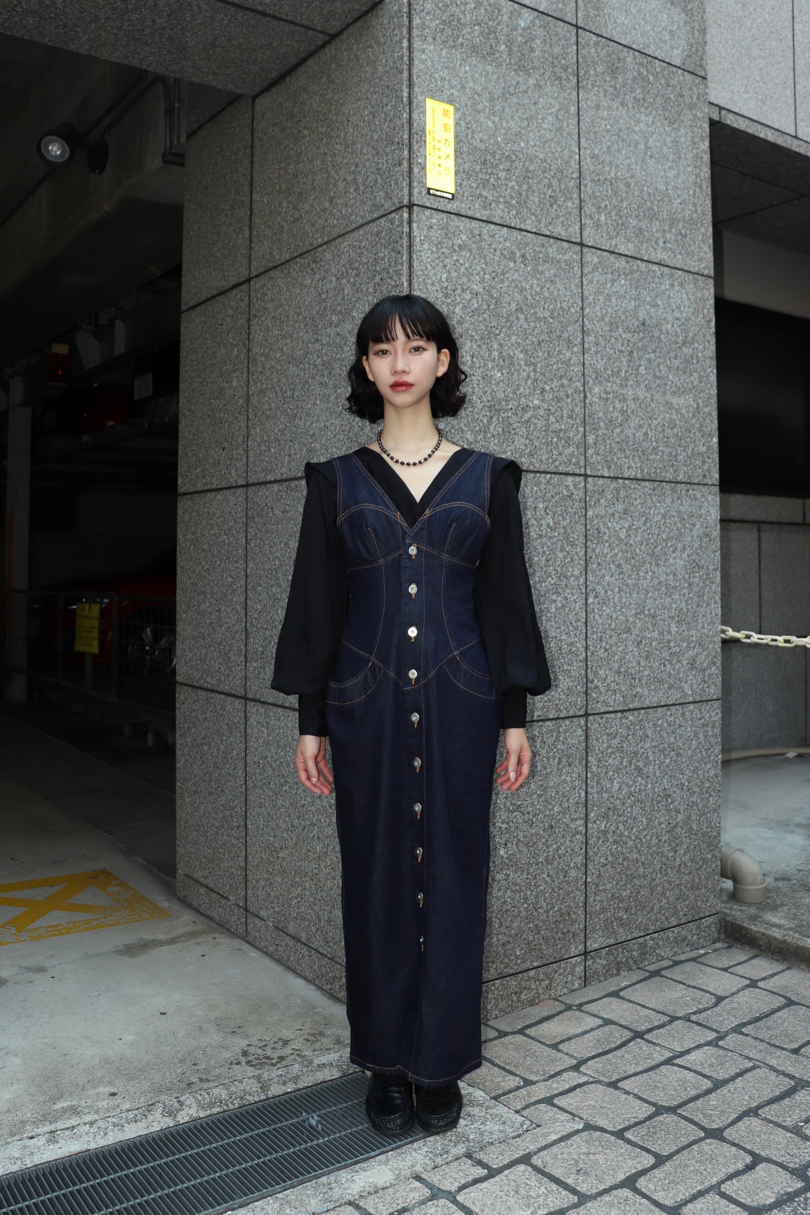 FETICO(フェティコ)のDenim sleeveless dress(ドレス)の通販｜PALETTE