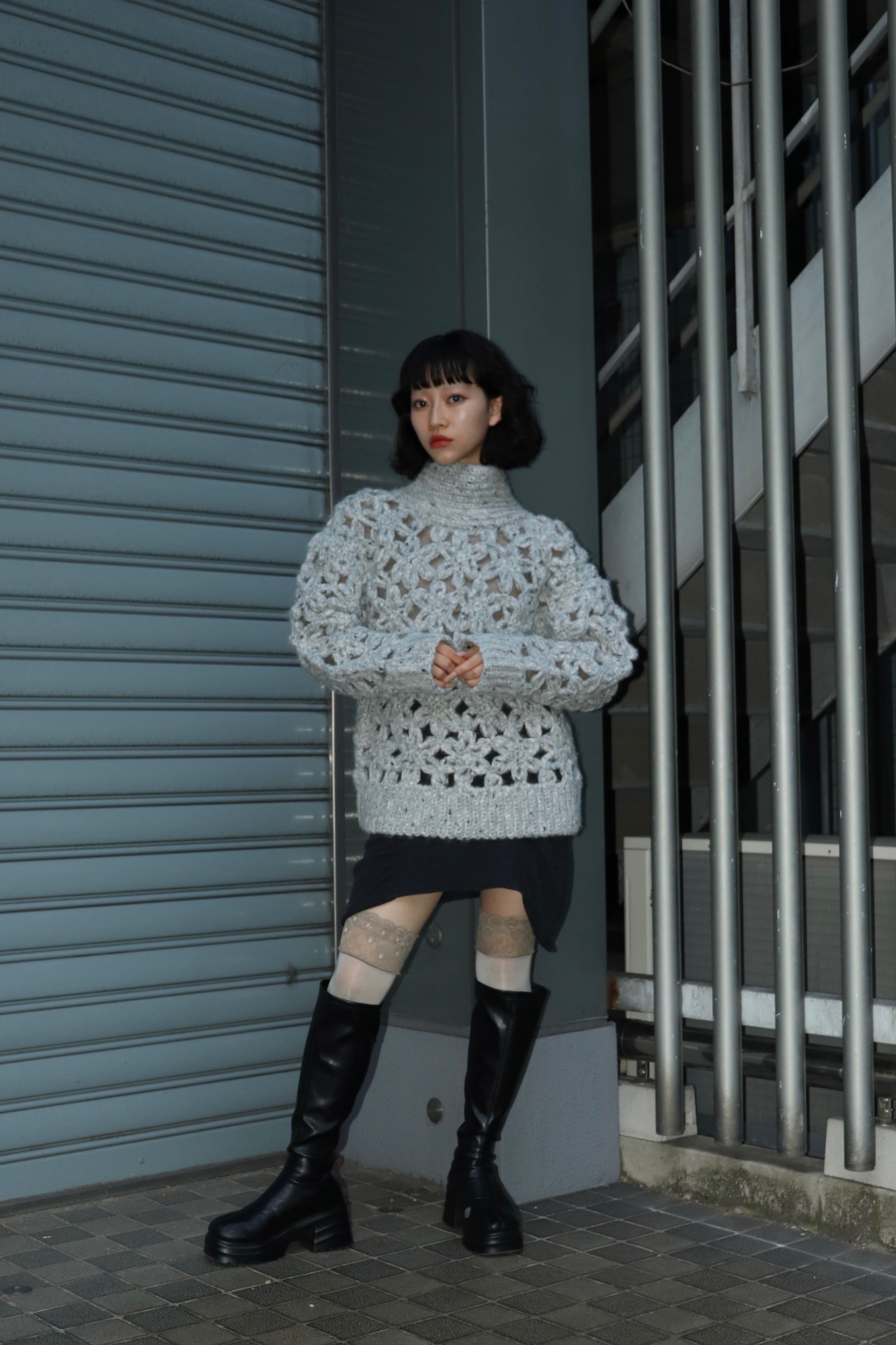 GANNI(ガニー)のFlower Crochet Alpaca Sweaterの通販｜PALETTE art