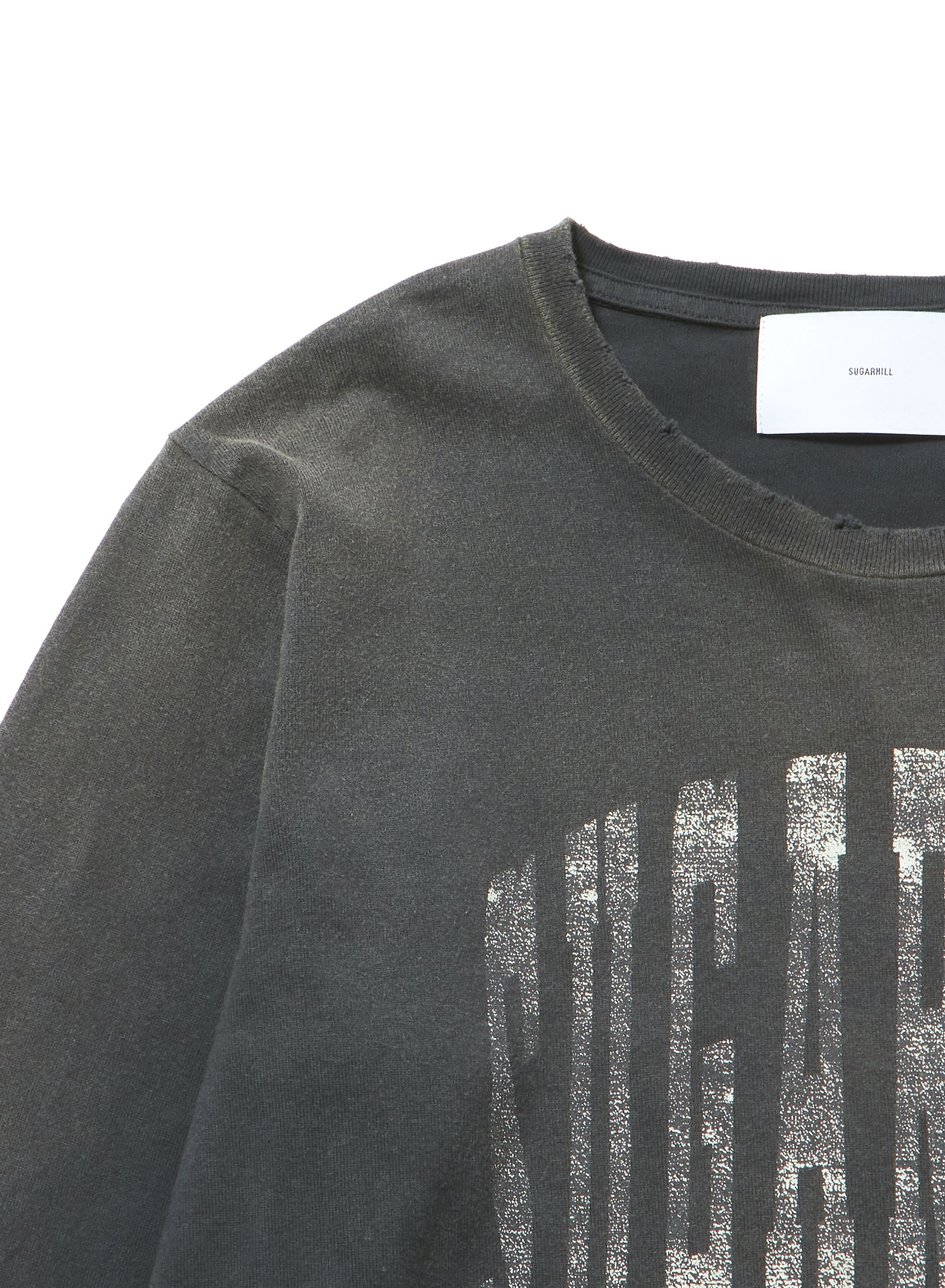 SUGARHILL(シュガーヒル)のCOLLEGE PRINT T-SHIRT AGED BLACKの通販 