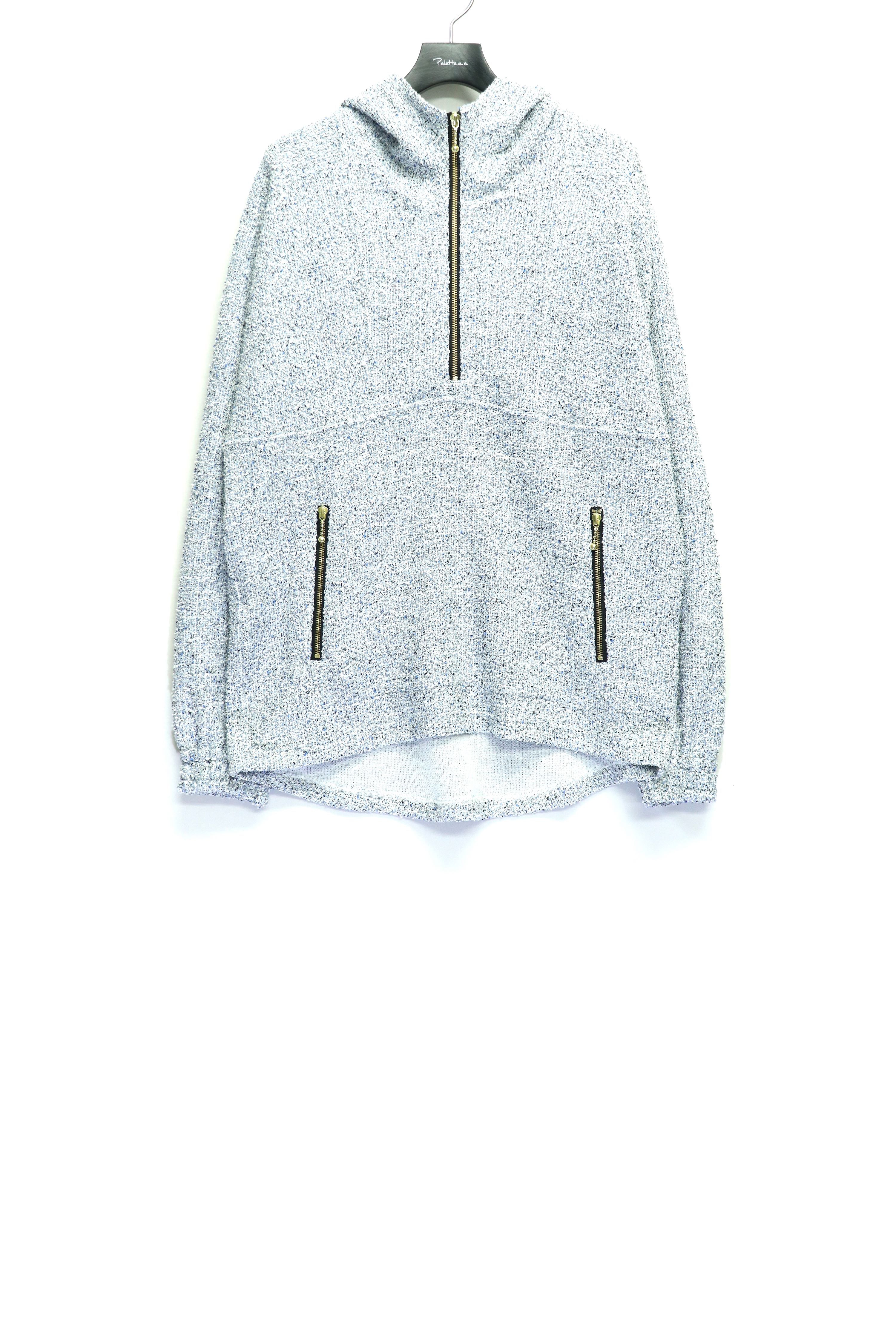 Taiga Igari(タイガ イガリ)のTweed Untech Hoodie WHITEの通販