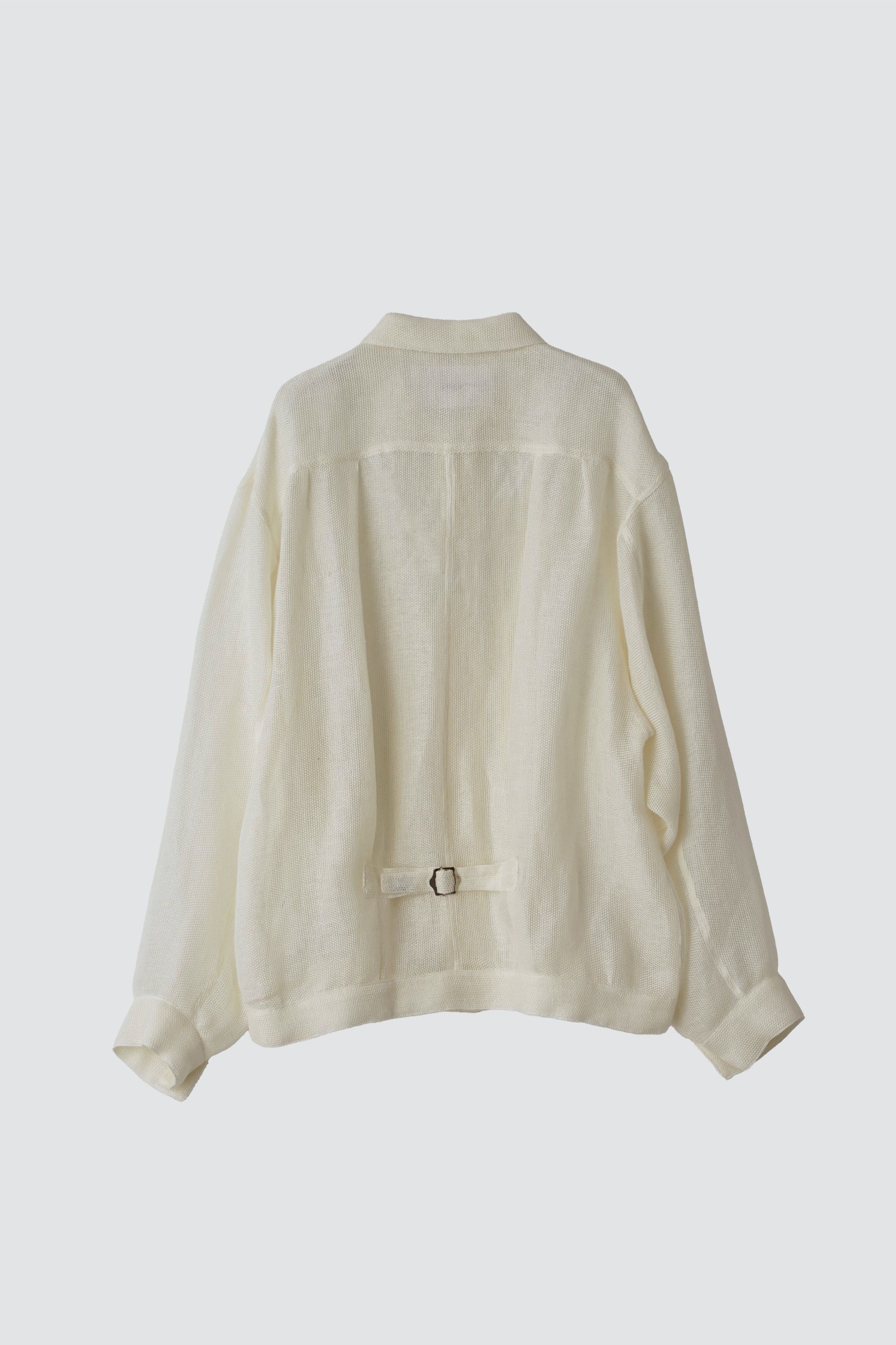 【美品】JOHN MASON SMITH リネンメッシュ トラッカージャケット JOHN MASON SMITH(ジョンメイソンスミス)のLINEN MESH TRUCKER JACKET