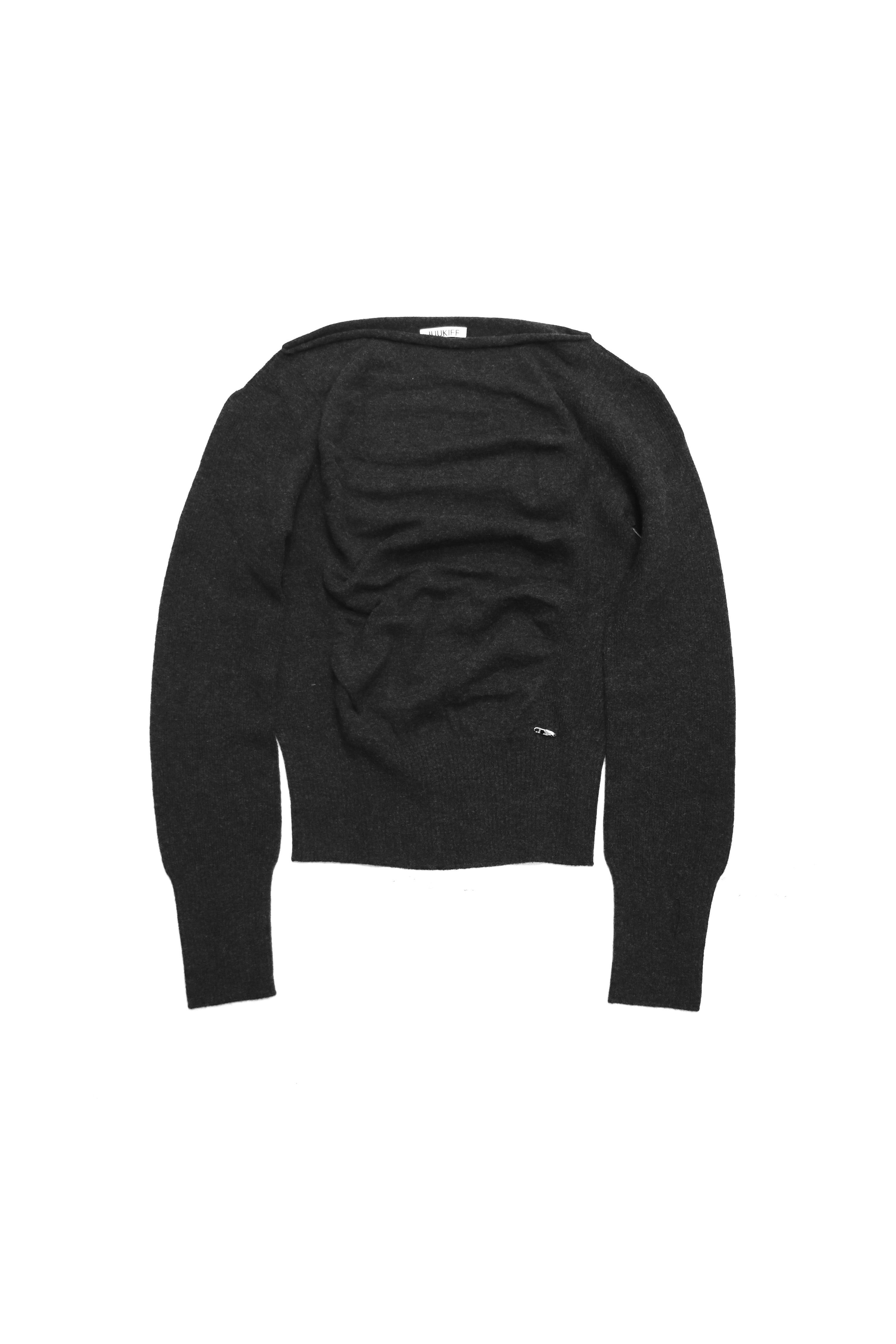 JUUKIFF（ジューキフ） GATHERED WIDE-NECK TOP JUUKIFF(ジューキフ)のGATHERED WIDE-NECK TOP IN WOOLの通販｜PALETTE