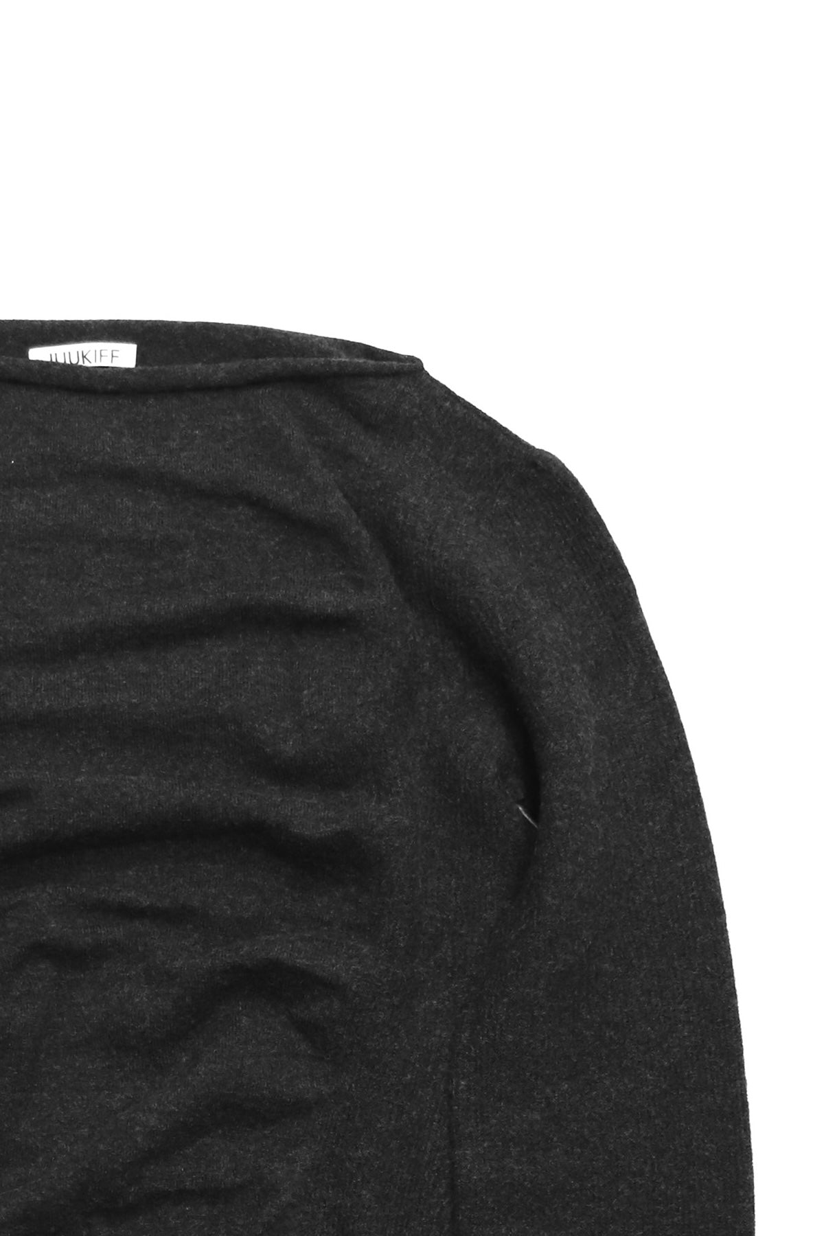 JUUKIFF(ジューキフ)のGATHERED WIDE-NECK TOP IN WOOLの通販｜PALETTE