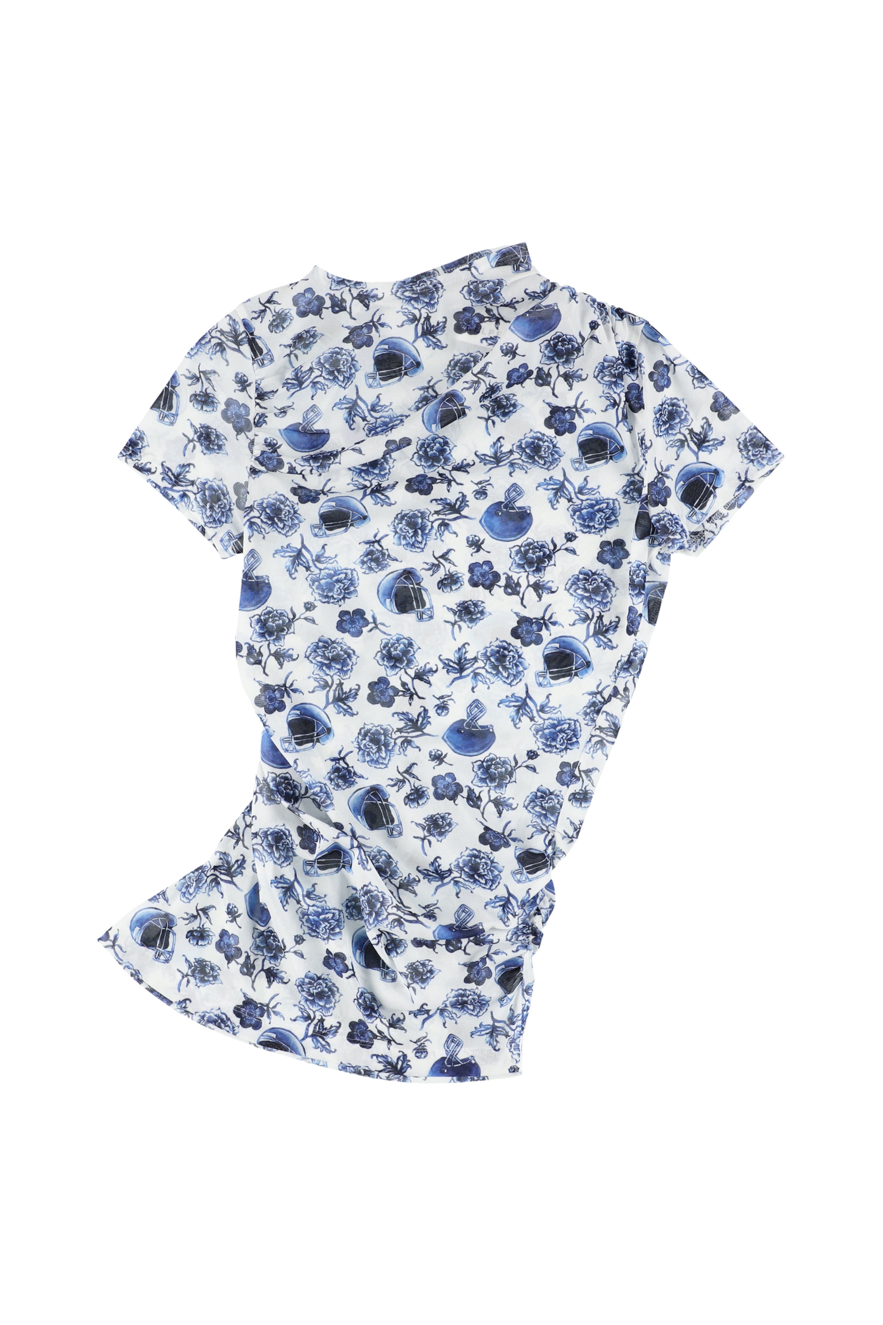 BELPER(ベルパー)のPRINTED MESH TOP WHITE(トップス)の通販｜PALETTE