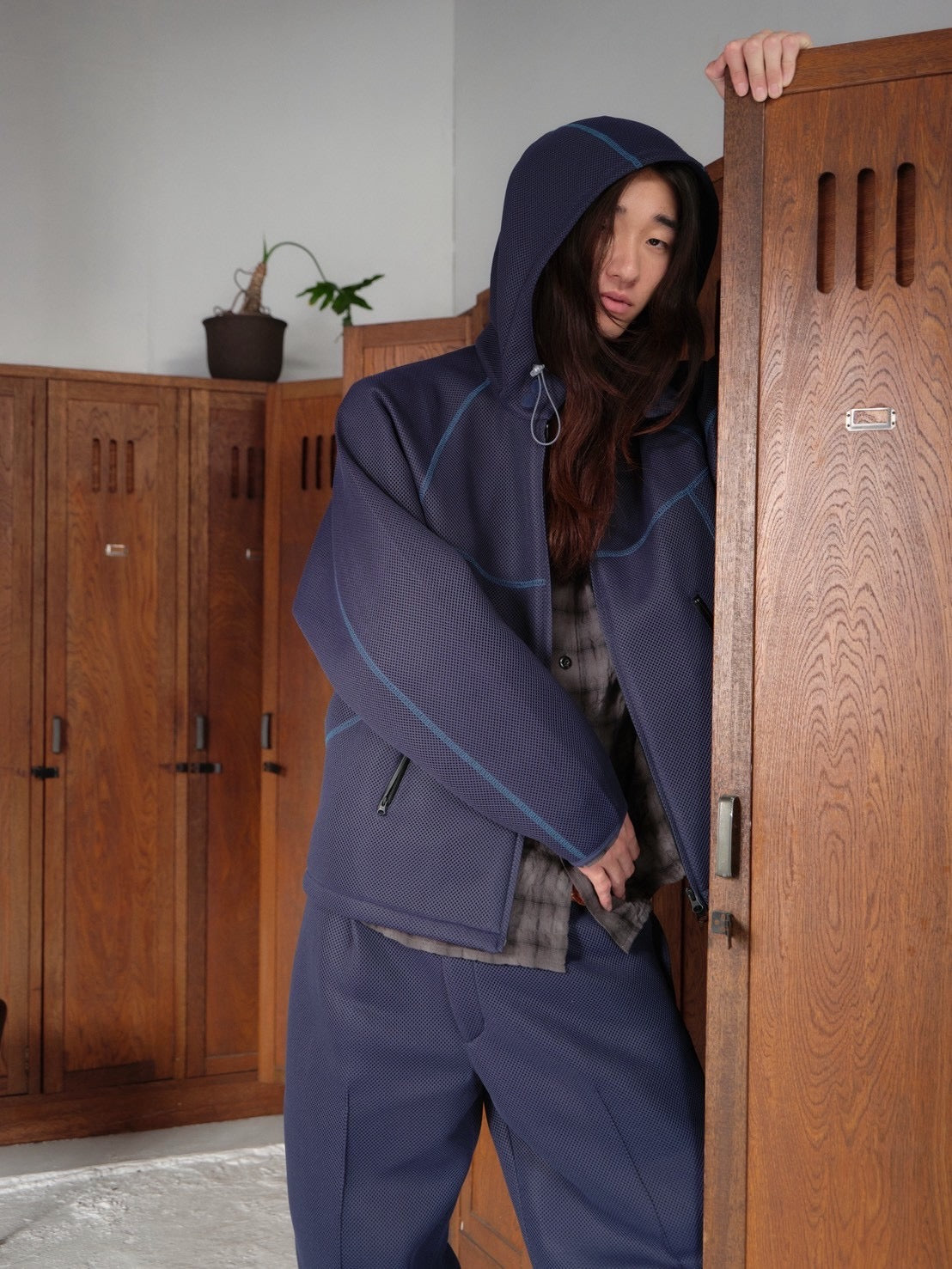 Laid.B(レイドビー)の“OKA” Shell Parka NAVY(パーカー)の通販