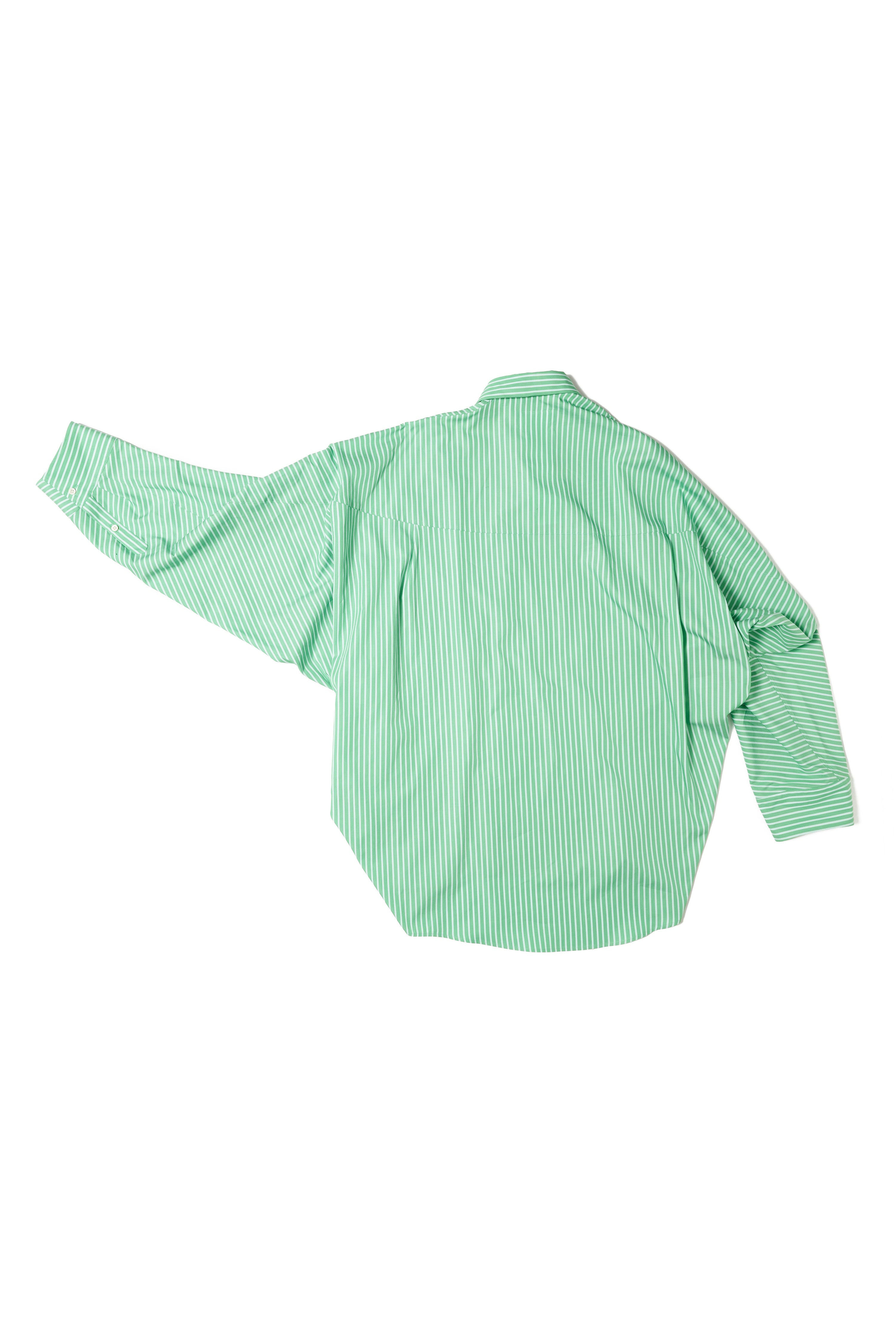 doublet(ダブレット)のDISTORTED CUTTING SHIRT GREENの通販｜PALETTE