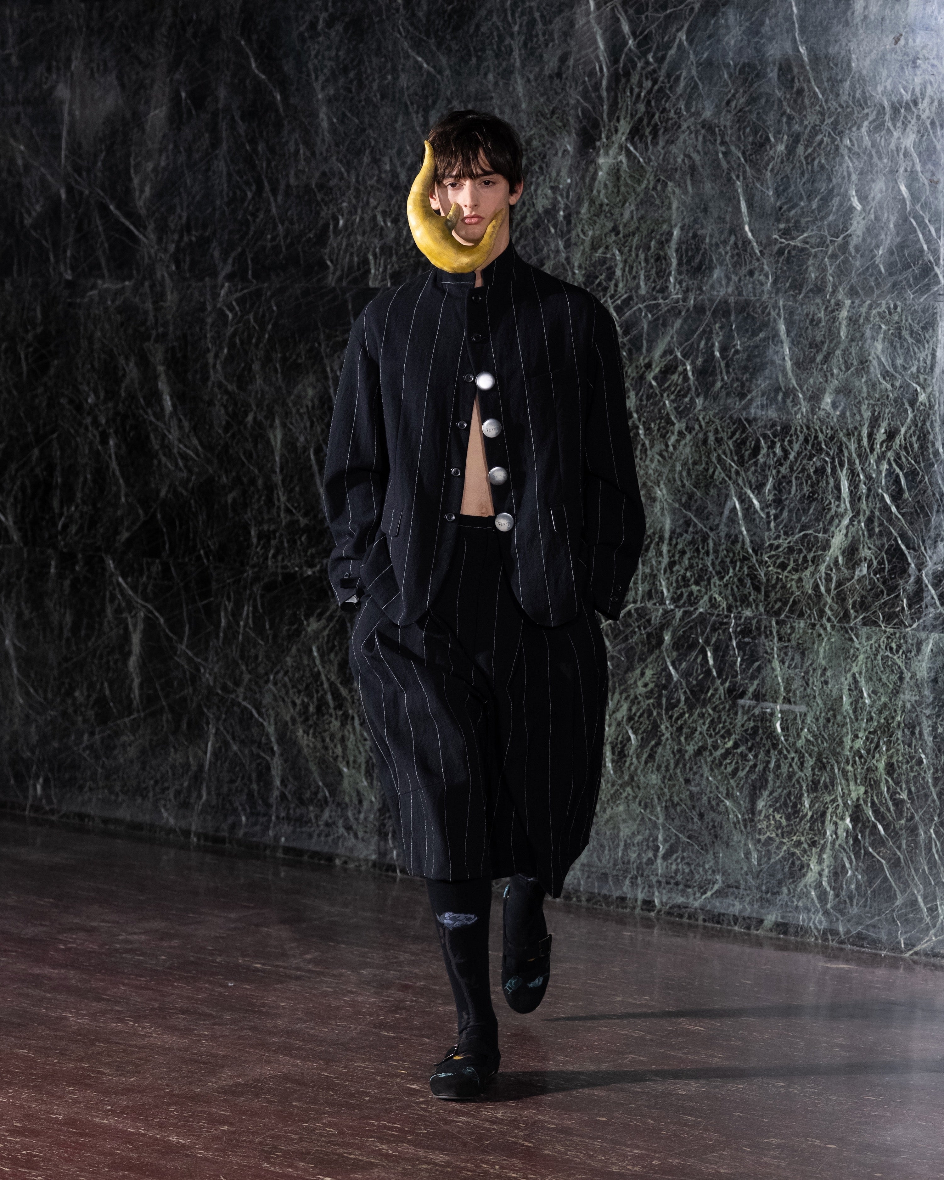 SHINYAKOZUKA(シンヤコヅカ)のBAGGY SHORTS PINSTRIPEの通販｜PALETTE