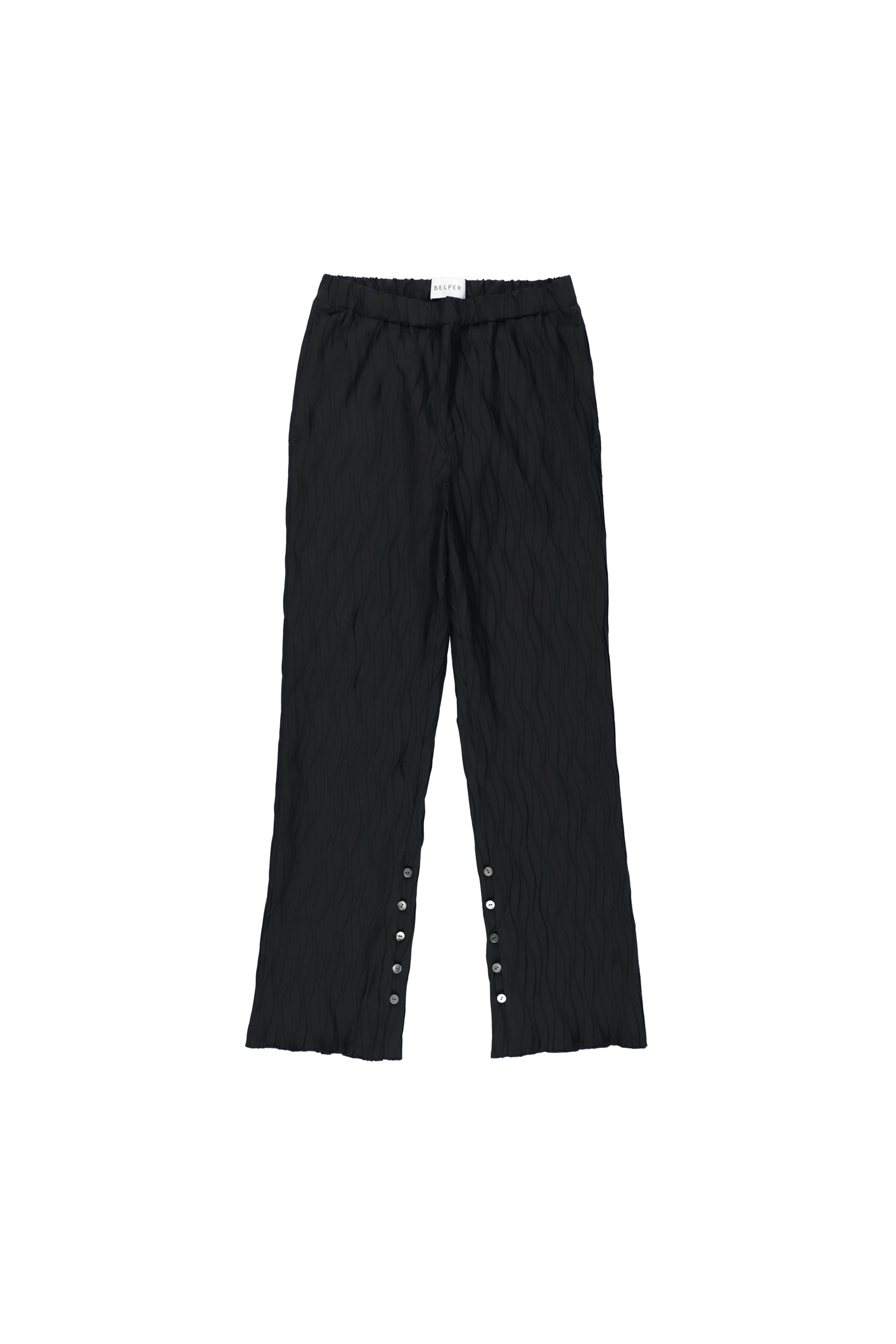 BELPER PLEATED PANTS（BLACK） サイズ2 BELPER(ベルパー)のPLEATED PANTS BLACKの通販｜PALETTE art aliveの