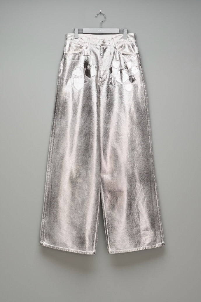 MASU(エムエーエスユー)のMASU BOYS” EMBLEM BAGGY JEANS SILVERの通販