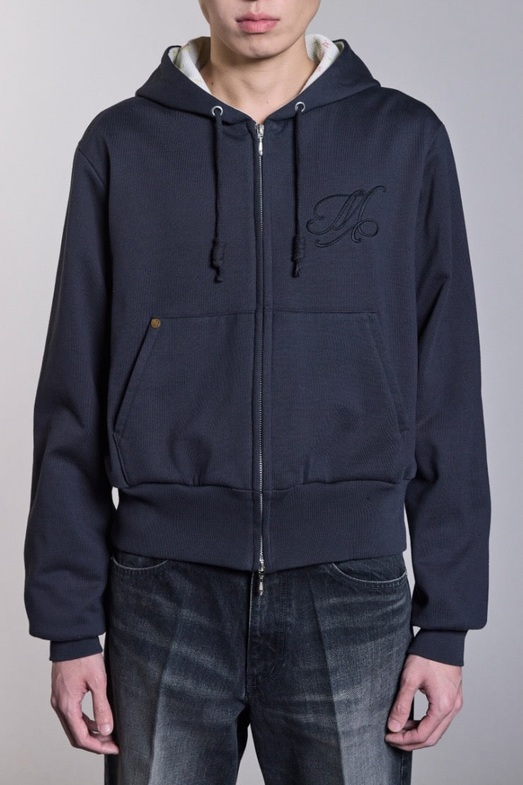 MASU(エムエーエスユー)の2026aw MB FLOWER ZIP-UP HOODIE BLACKの通販