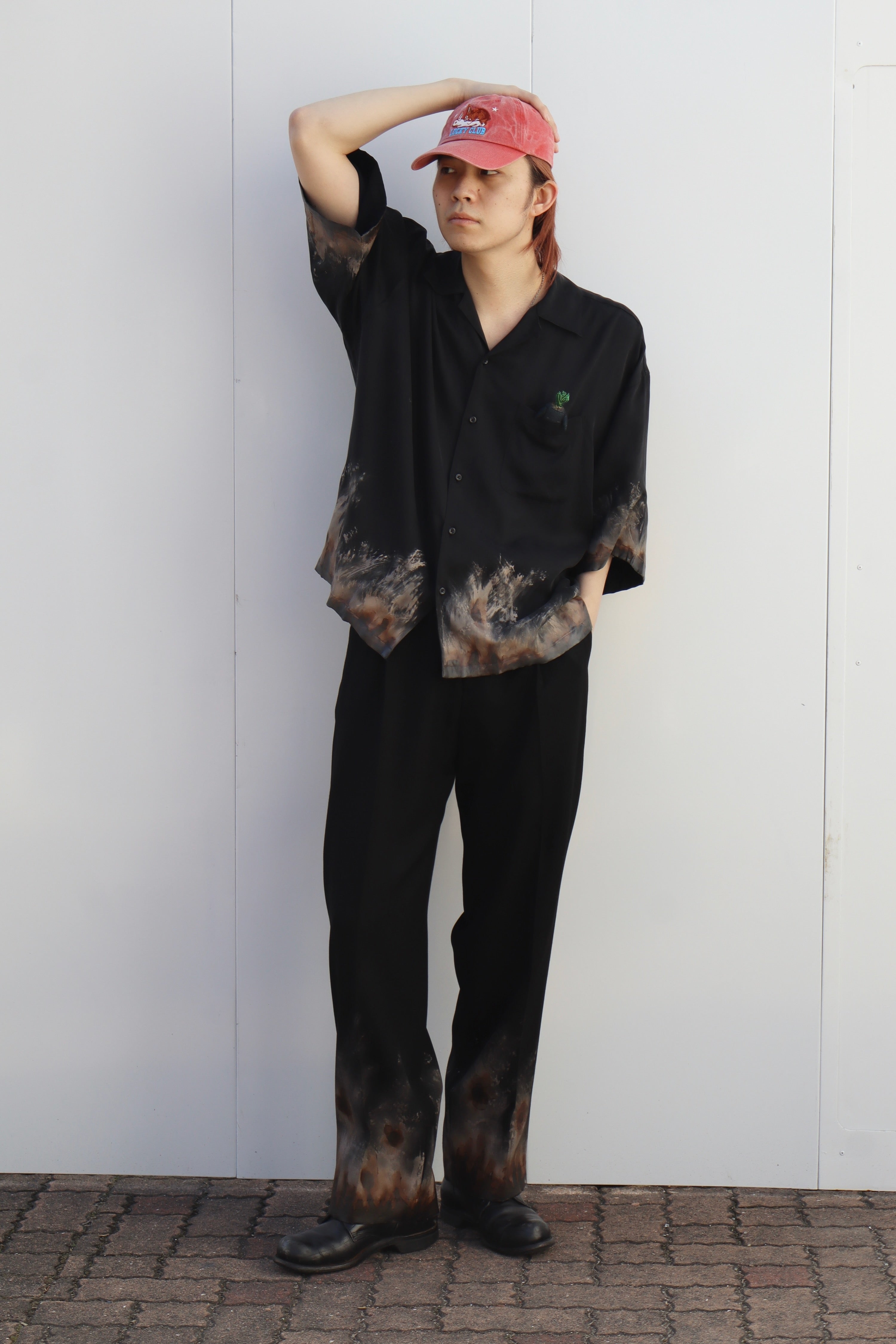 doublet(ダブレット)のMUD-HAND-PAINTED SHIRT BLACKの通販｜PALETTE