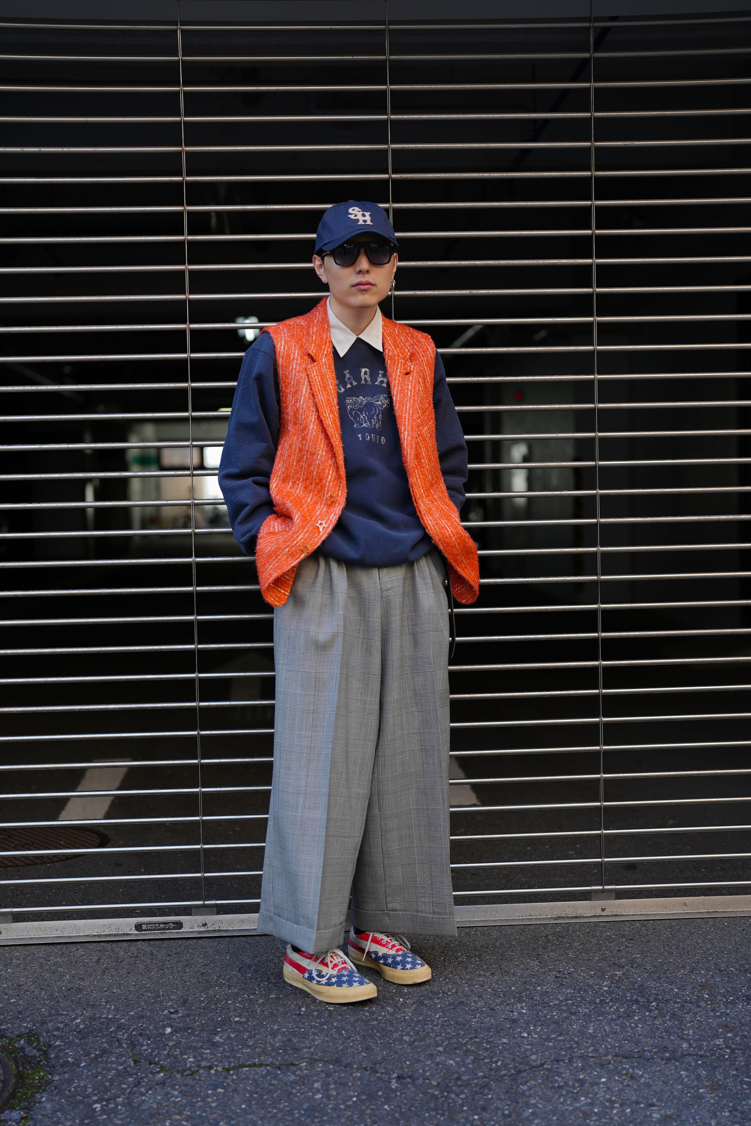 SUGARHILL(シュガーヒル)のLOGO PRINTED SWEATSHIRT OLD NAVYの