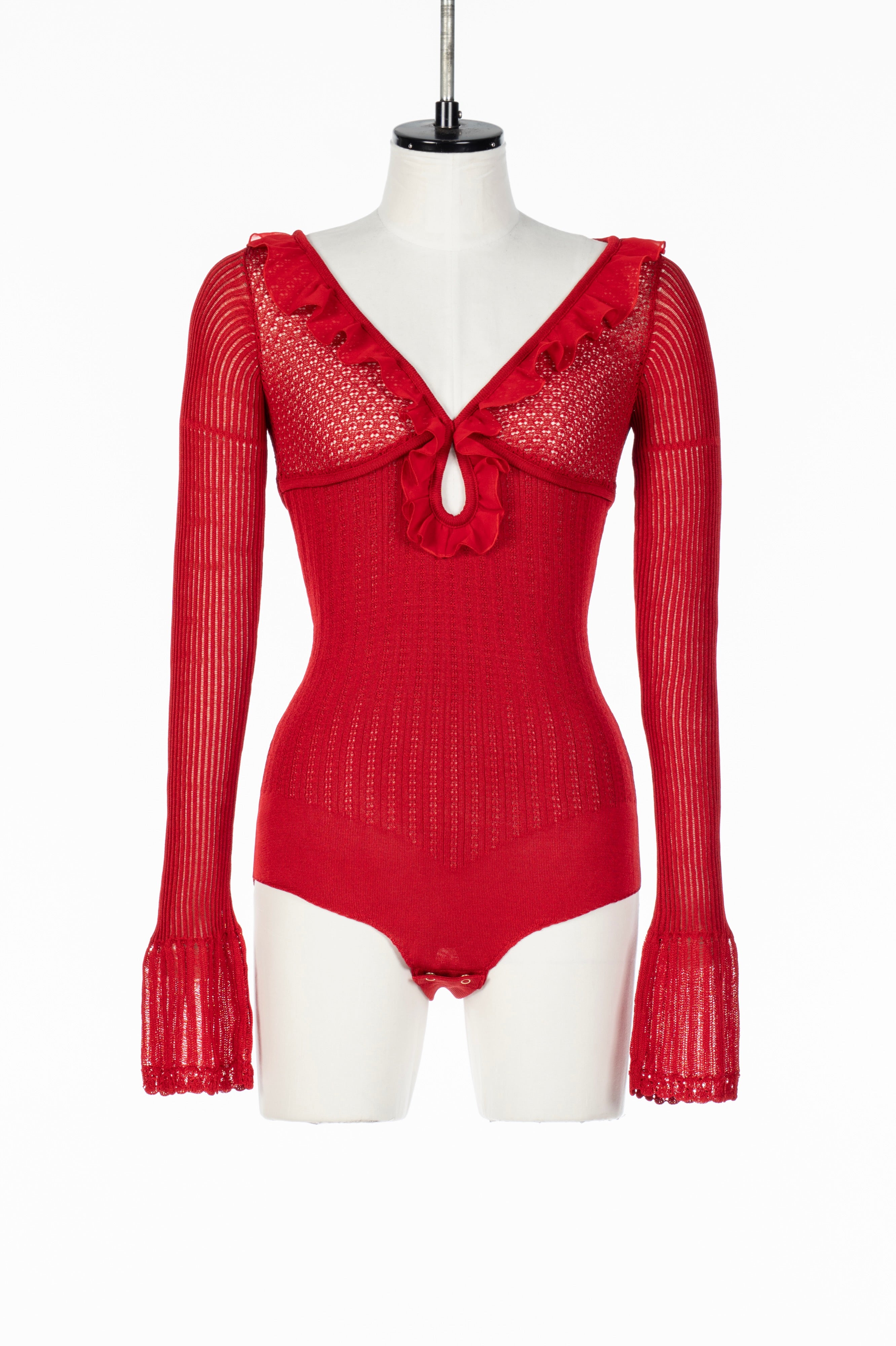 Fetico HOLE KNIT BODYSUIT フェティコ FETICO(フェティコ) 25AWLACE KNIT BODYSUITボディースーツFTC254-0705