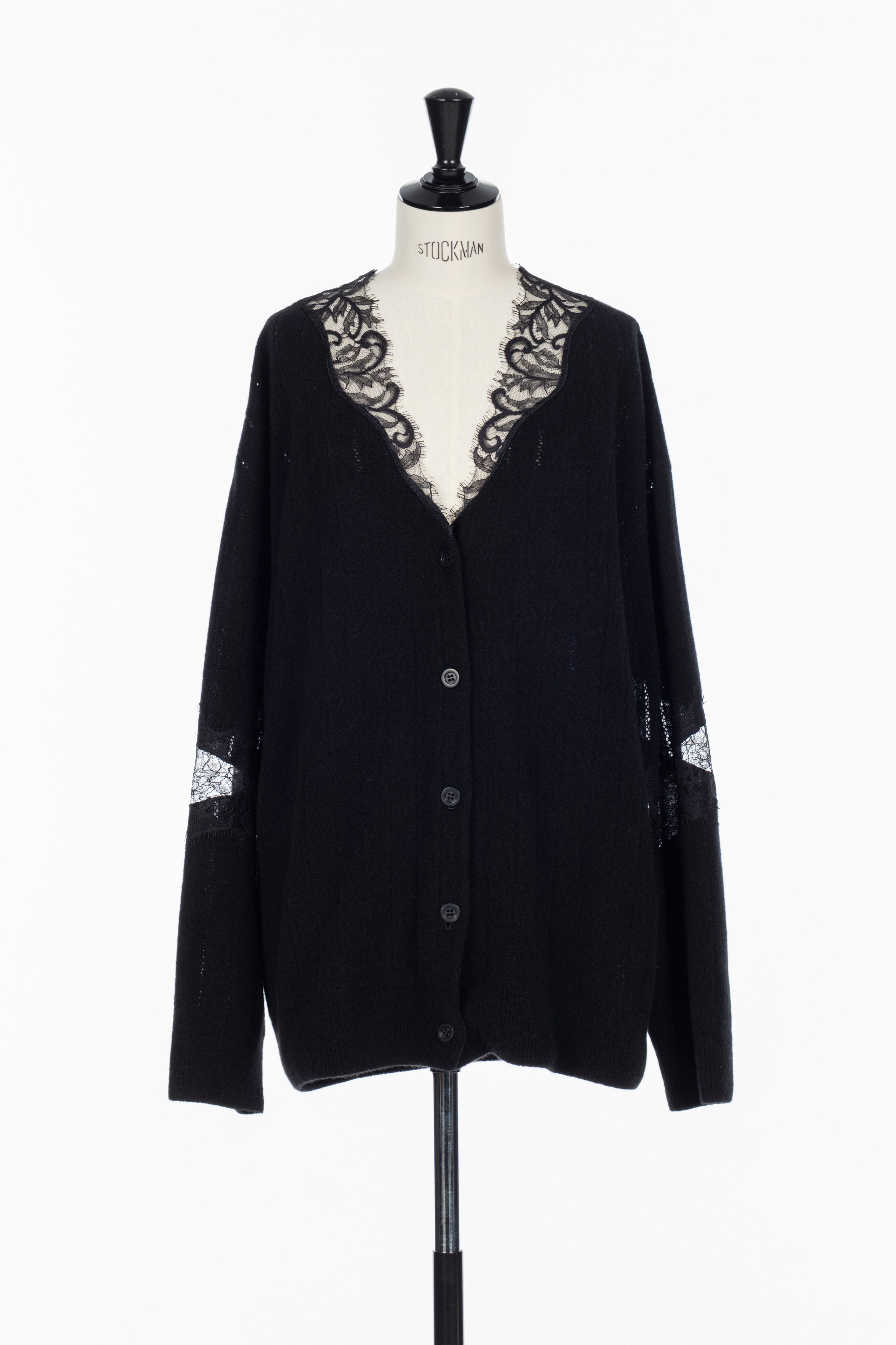FETICO(フェティコ)のOVERSIZED HAIRY LACE PANELED KNIT CARDIGANの