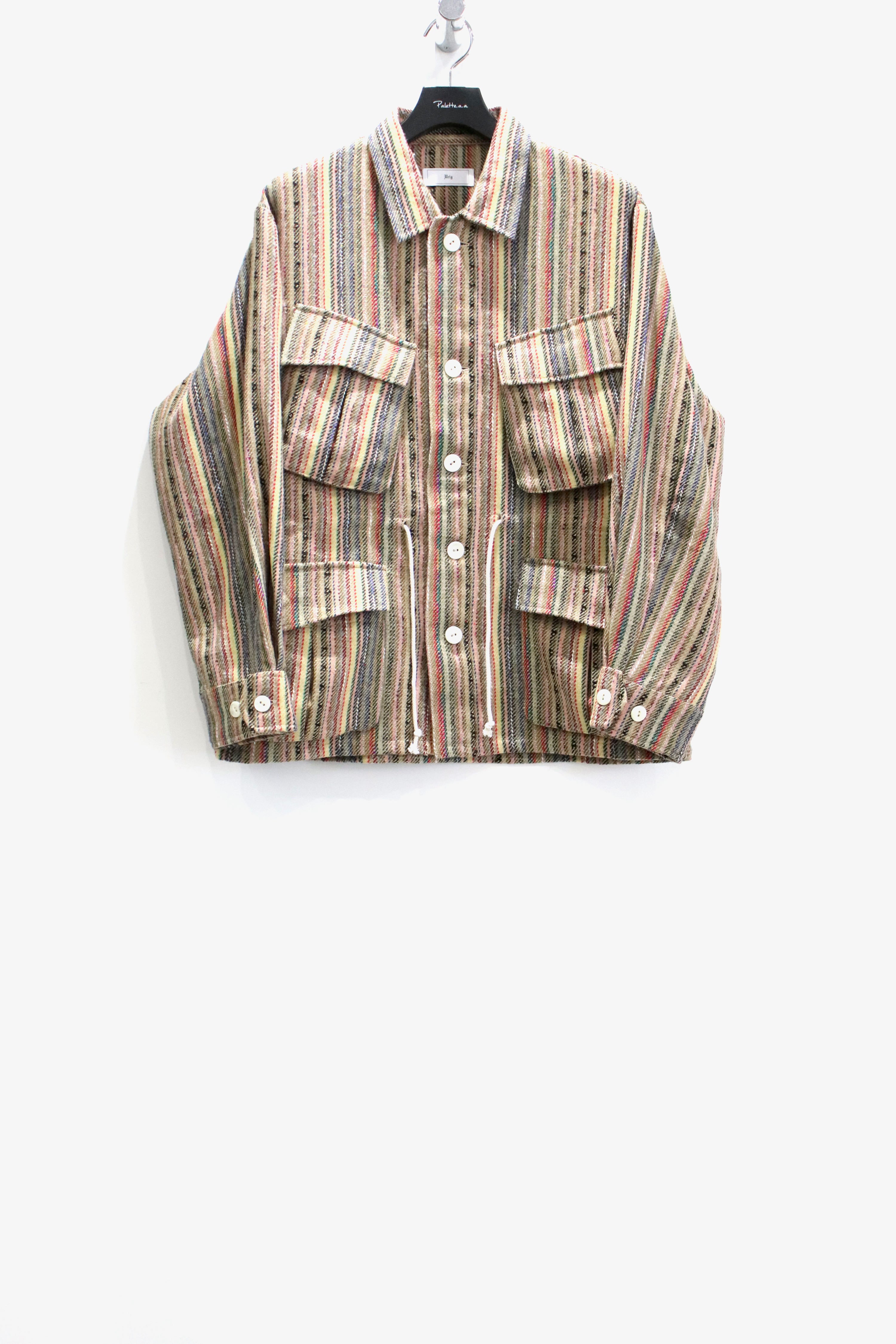 Urig　MULTI STRIPE WM DRESS FATIGUE SH URIG's Multi Stripe WM DRESS FATIGUE SH BEIGE MULTI mail order