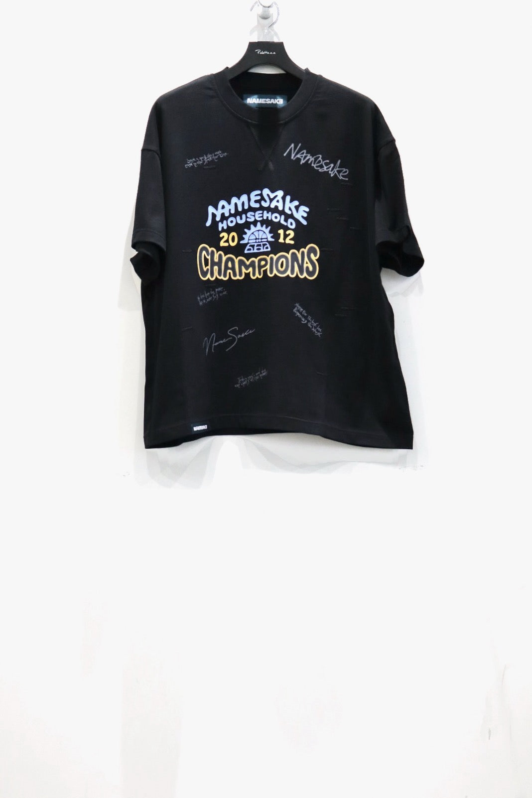 NAMESAKE(ネイムセイク)のTOBI OVERSIZED CHAMPION TEE EUPHORIC BLACK