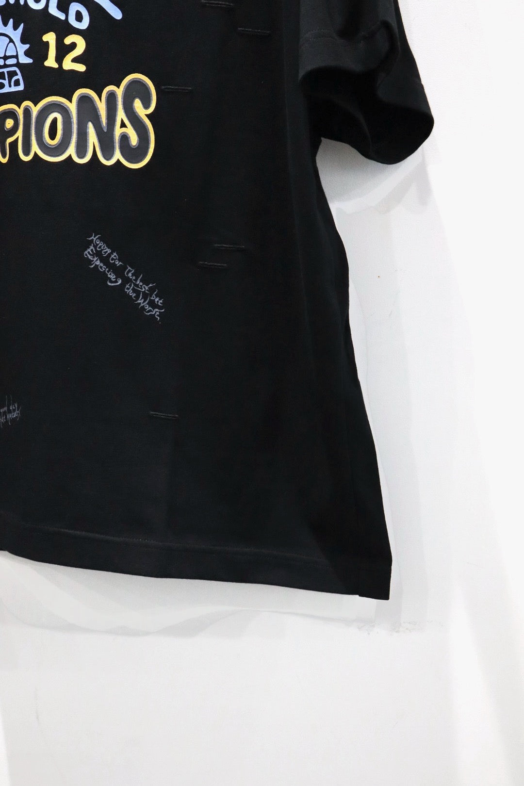 NAMESAKE(ネイムセイク)のTOBI OVERSIZED CHAMPION TEE EUPHORIC BLACK