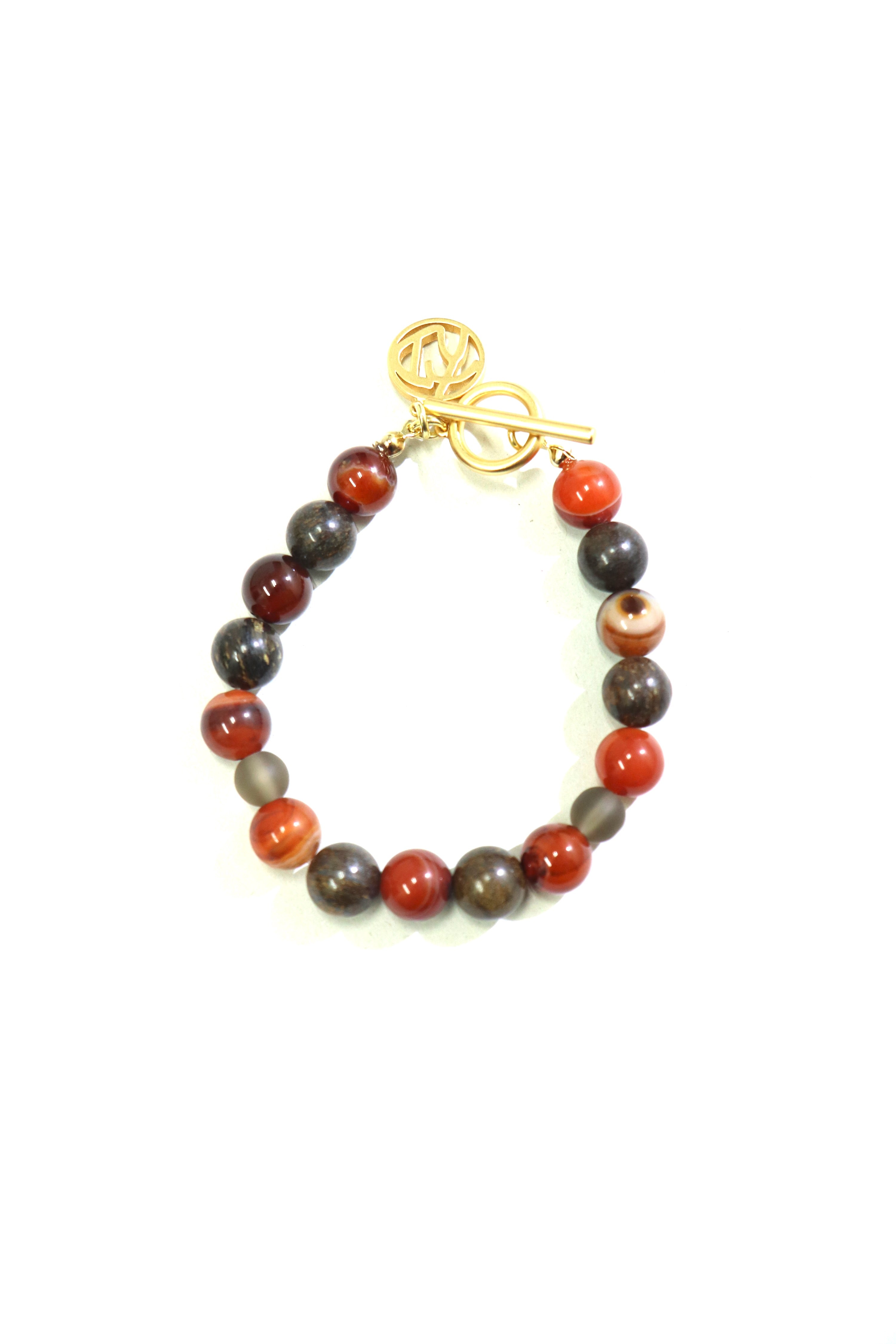 SOSHIOTSUKI(ソウシオオツキ)のJUZU BRACELET BROWN GOLDの通販 