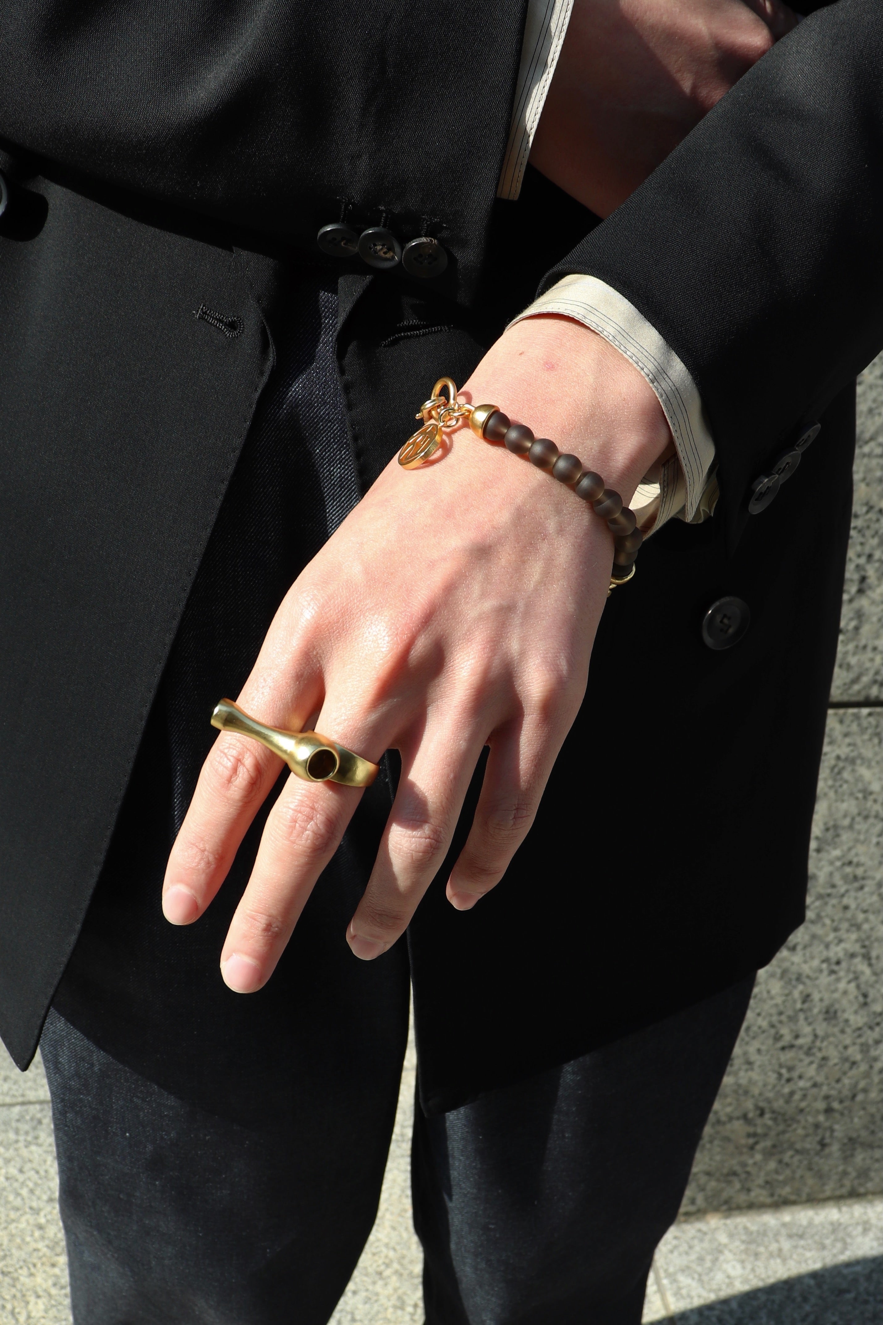 SOSHIOTSUKI(ソウシオオツキ)のPIPE RING GOLDの通販｜PALETTE art