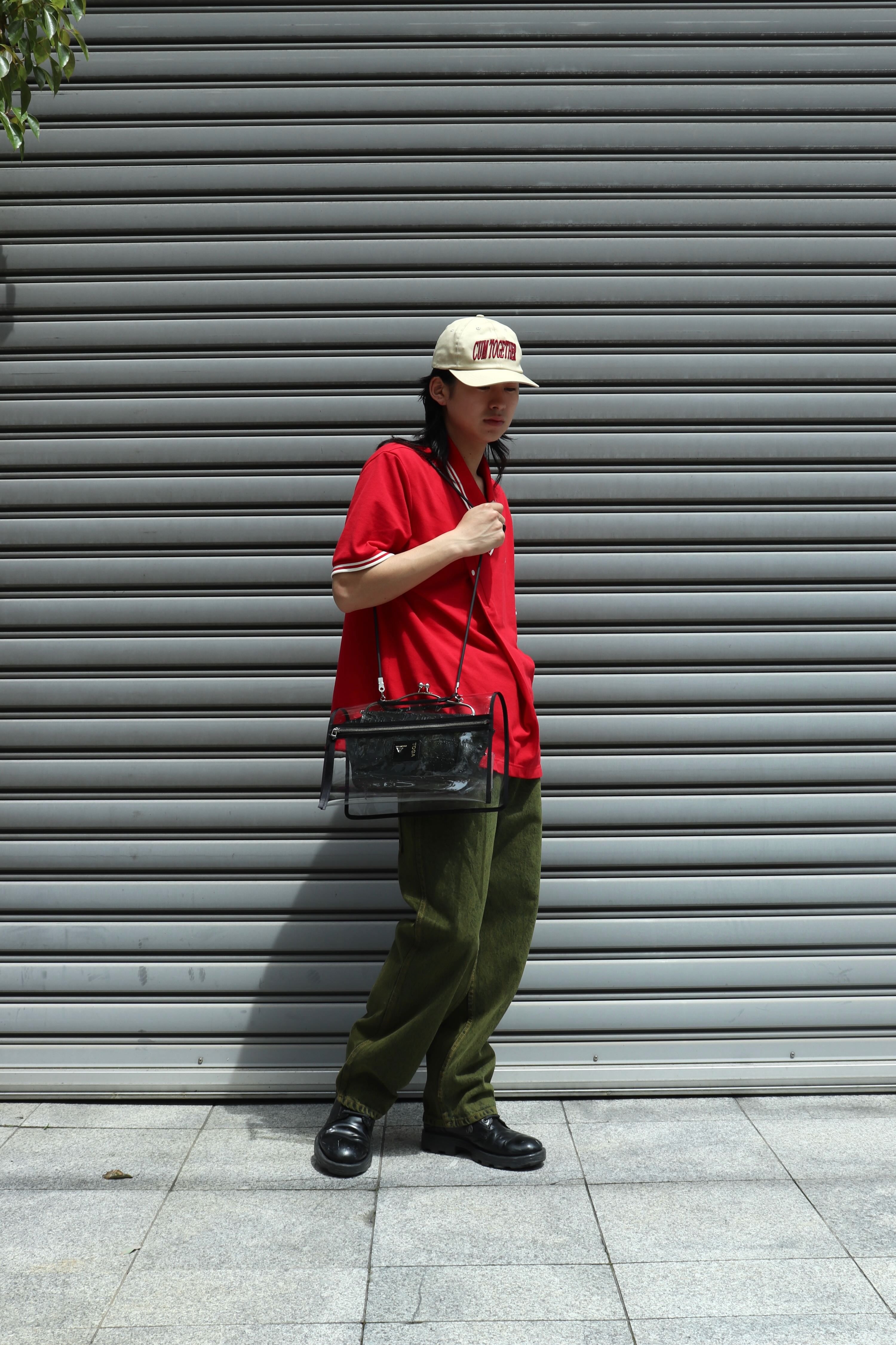 YUKI HASHIMOTO(ユウキハシモト)のY NECK POLO SHIRTS REDの通販 