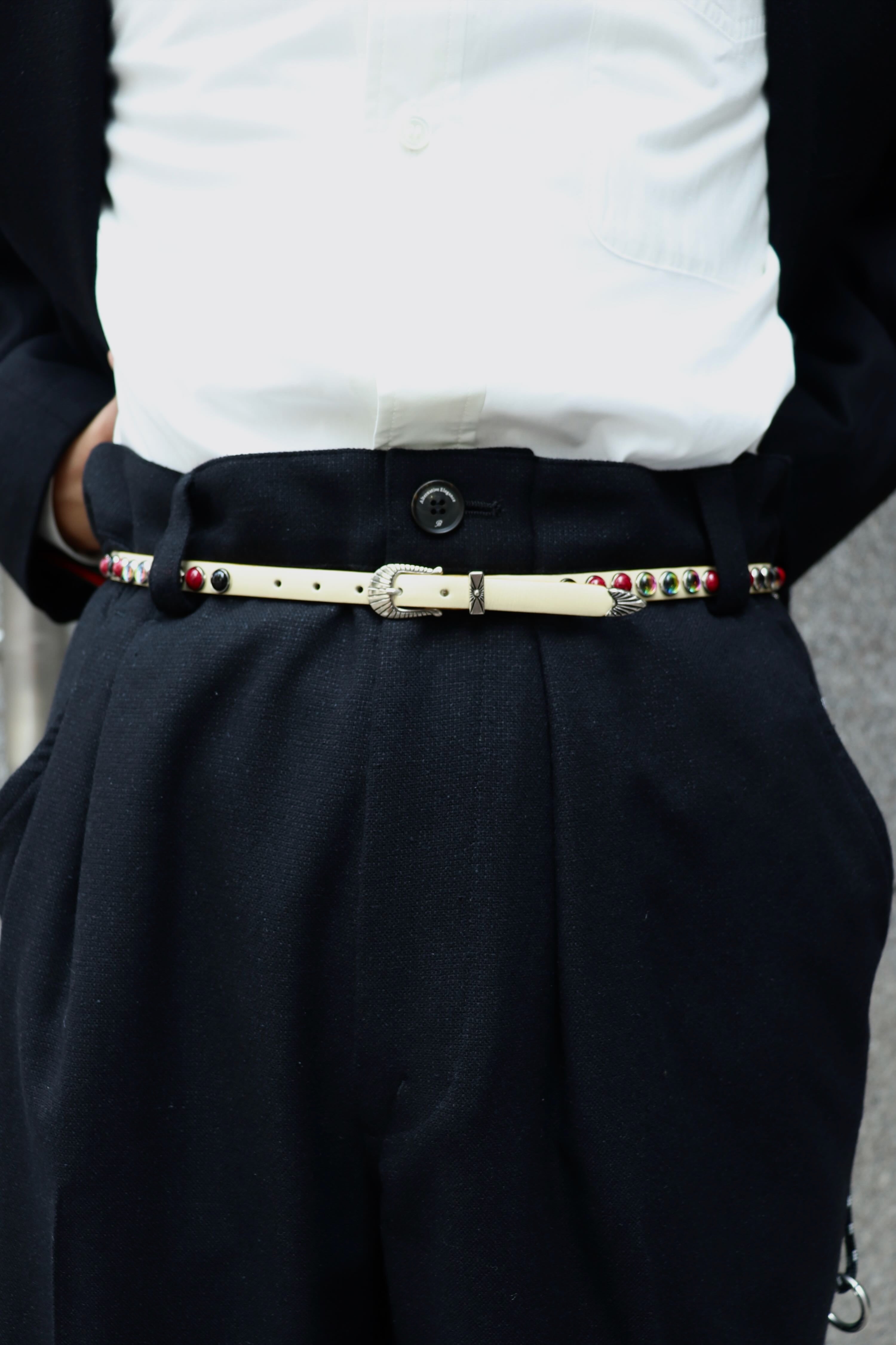 TOGA(トーガ)のStone leather belt YELLOWの通販｜PALETTE art aliveの