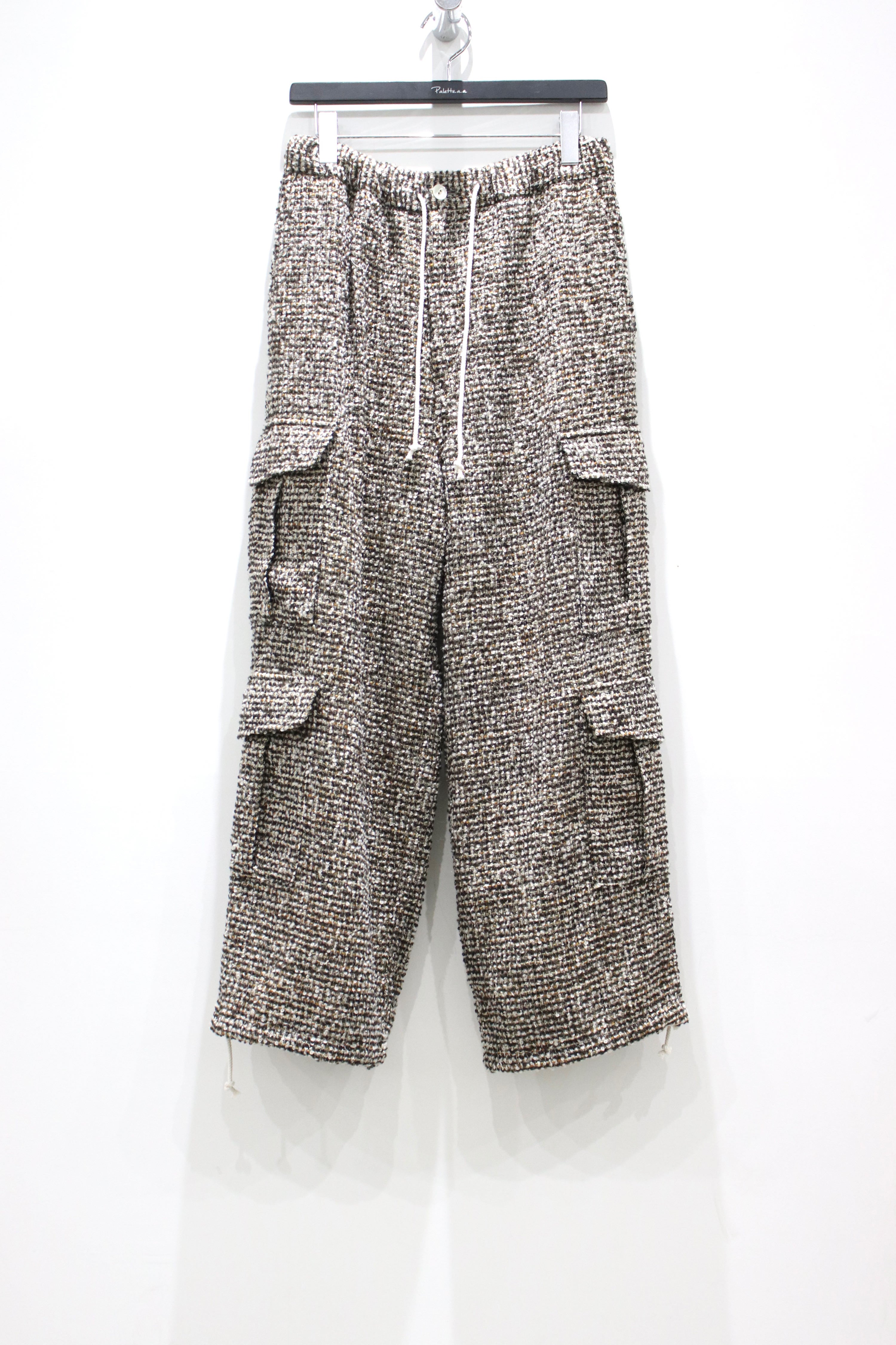 Urig（ウーリッヒ）のTWEED 4P EASY CARGO PANTS HL WHITE MULTI