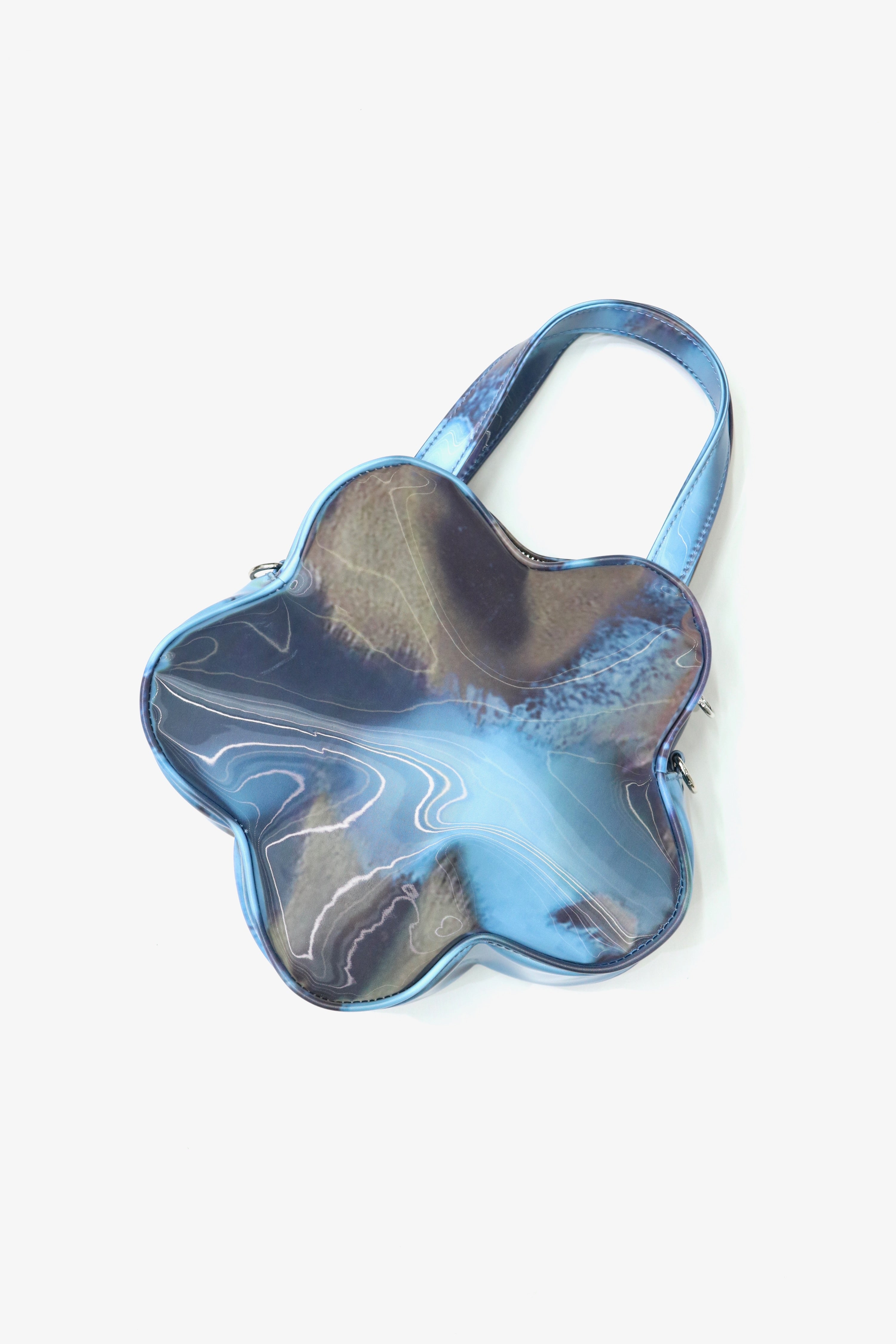 LEEANN HUANG(リーアン ホアン)のLENTICULAR MINI FLOWER HANDBAG BLUE