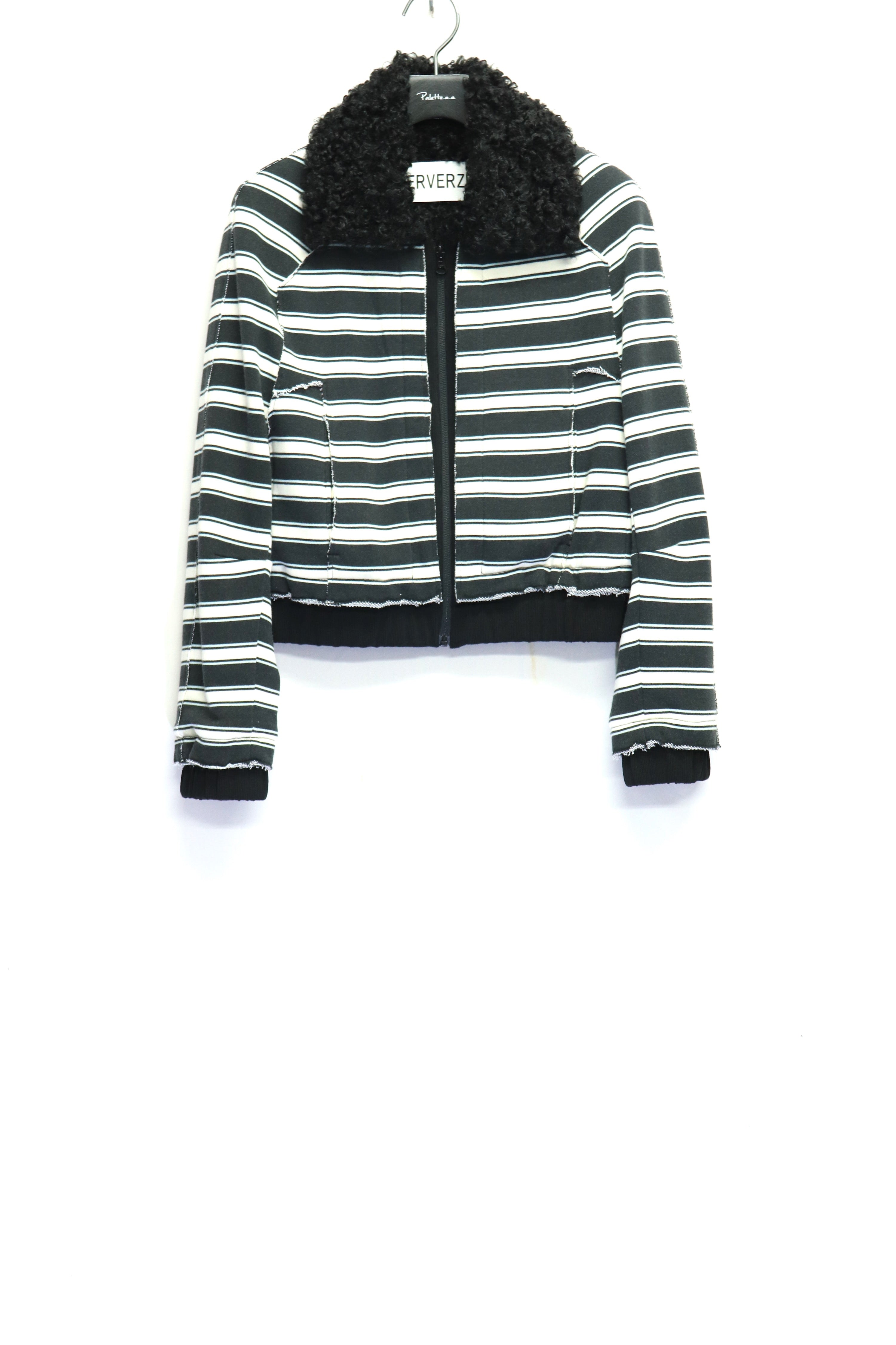 PERVERZE(パーバーズ)のFur Trimmed Sweat Blouson MIXの通販｜PALETTE