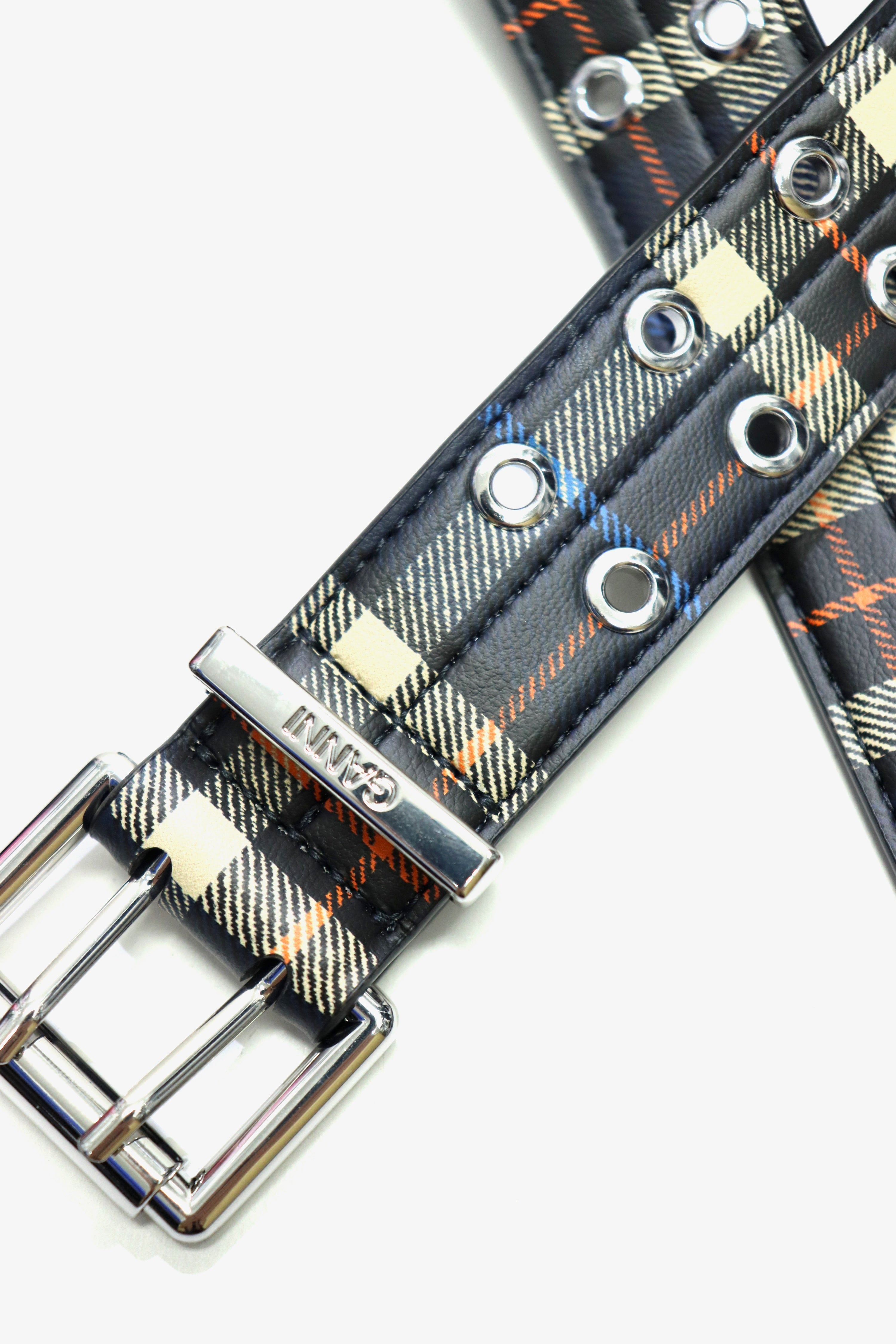 GANNI(ガニー)のDouble Eyelet Belt Check Safety Pinの通販｜PALETTE