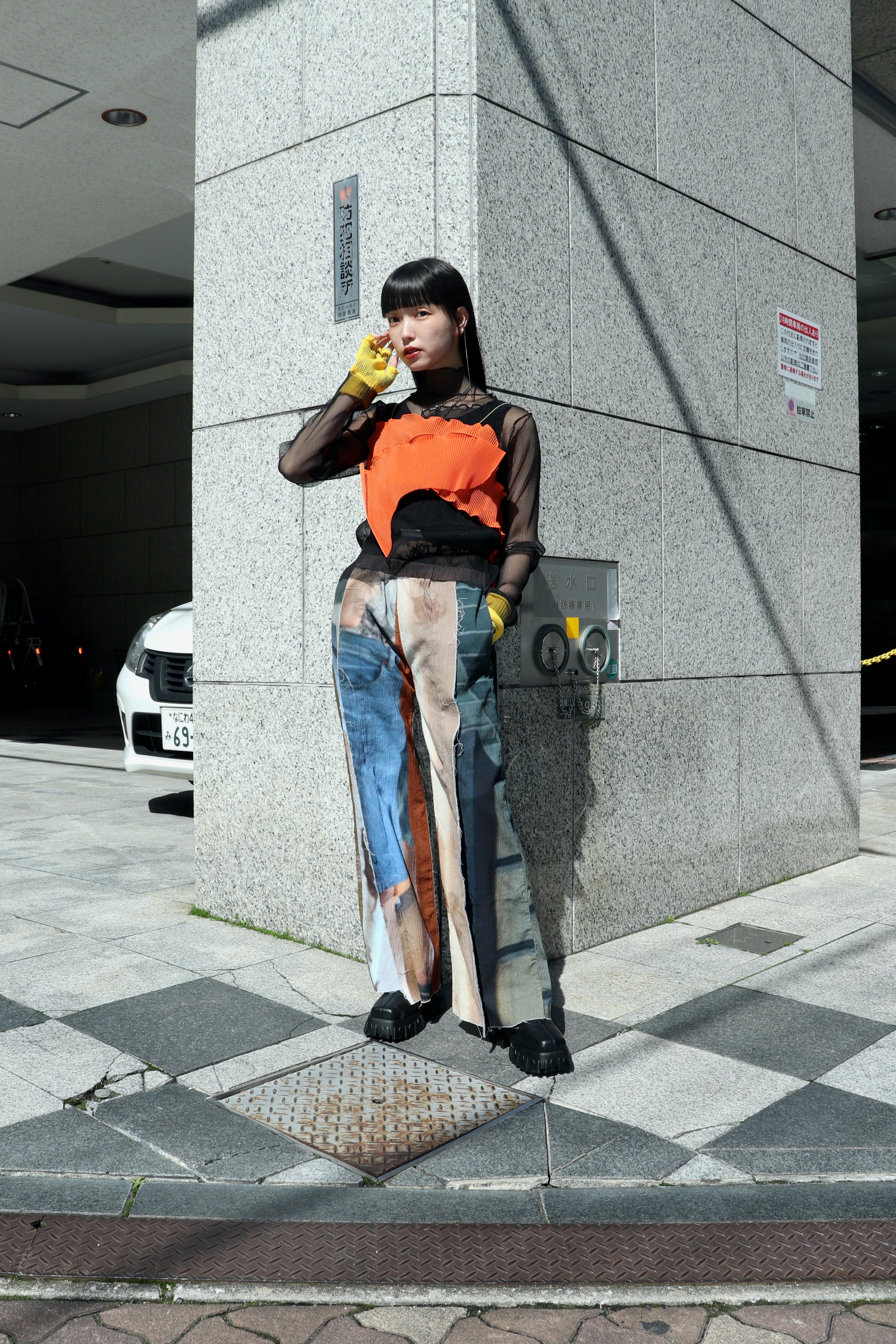 kotohayokozawa(コトハヨコザワ)のLayered Sheer Long Sleeve Top