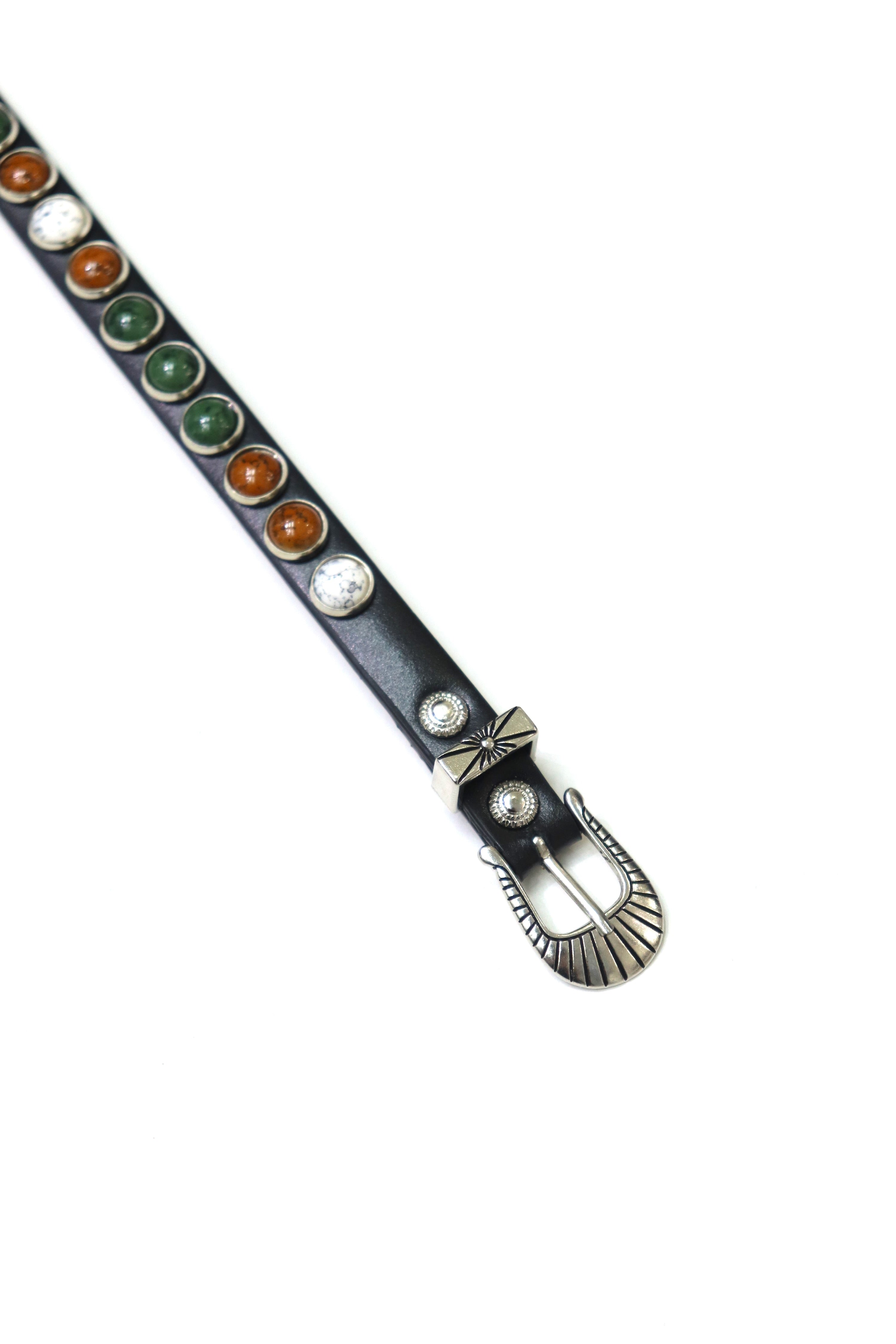 TOGA(トーガ)のStone leather belt BLACKの通販｜PALETTE art aliveの