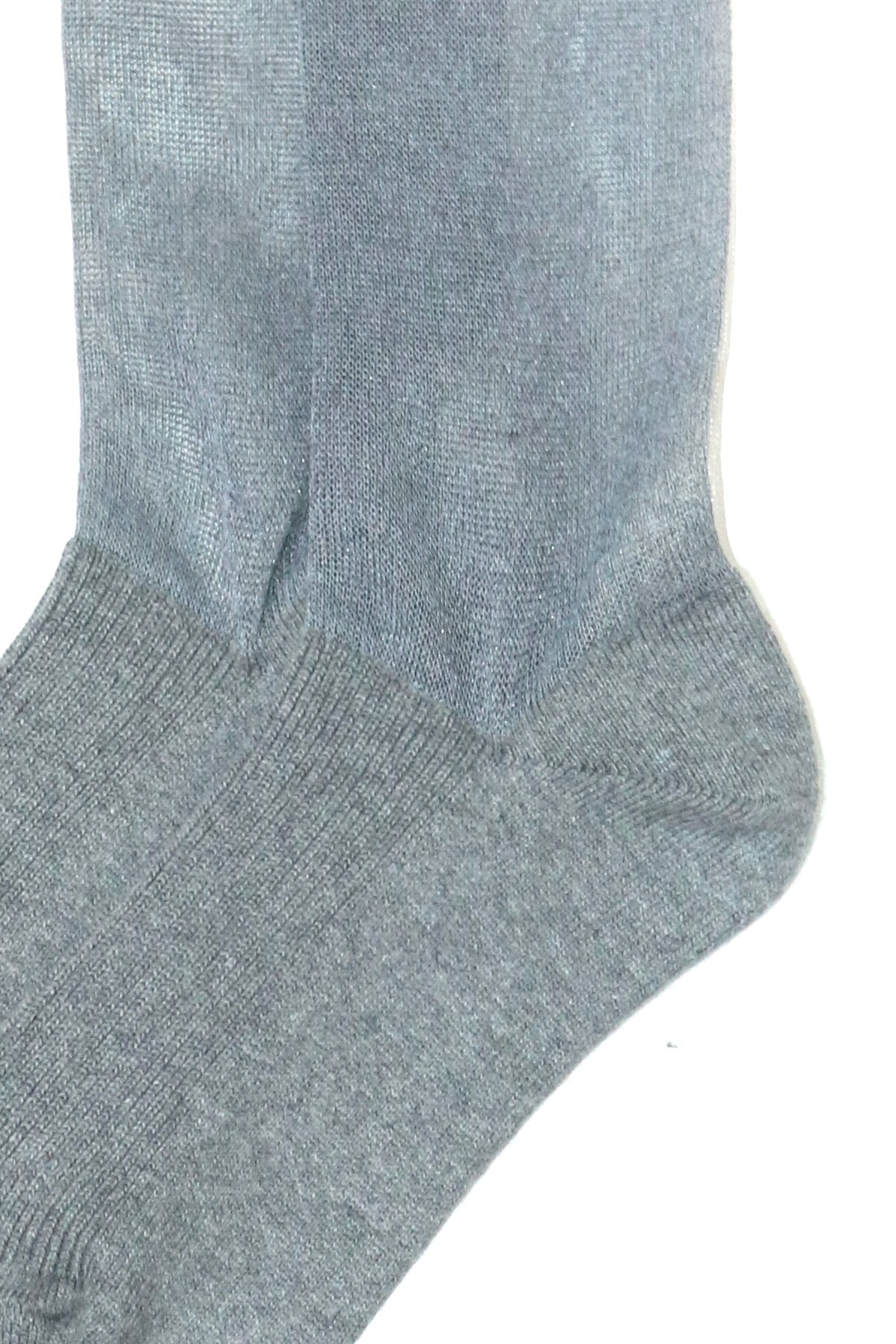 SHIORI MIKATA(シオリ ミカタ)のlong socks with sheer GRAYの通販
