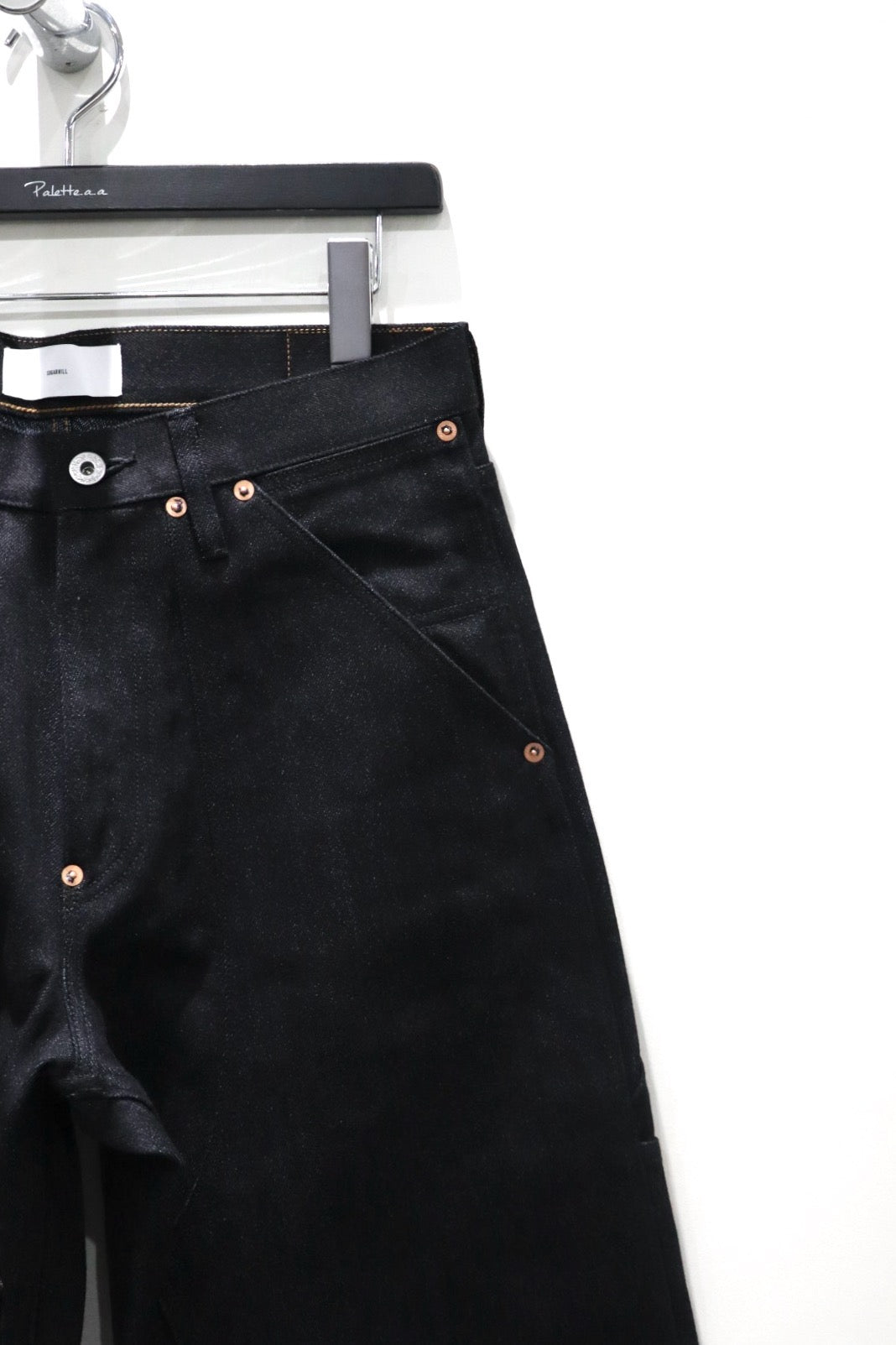 SUGARHILL(シュガーヒル)のTWISTED HEATHER DENIM PANTS DOUBLE KNEE