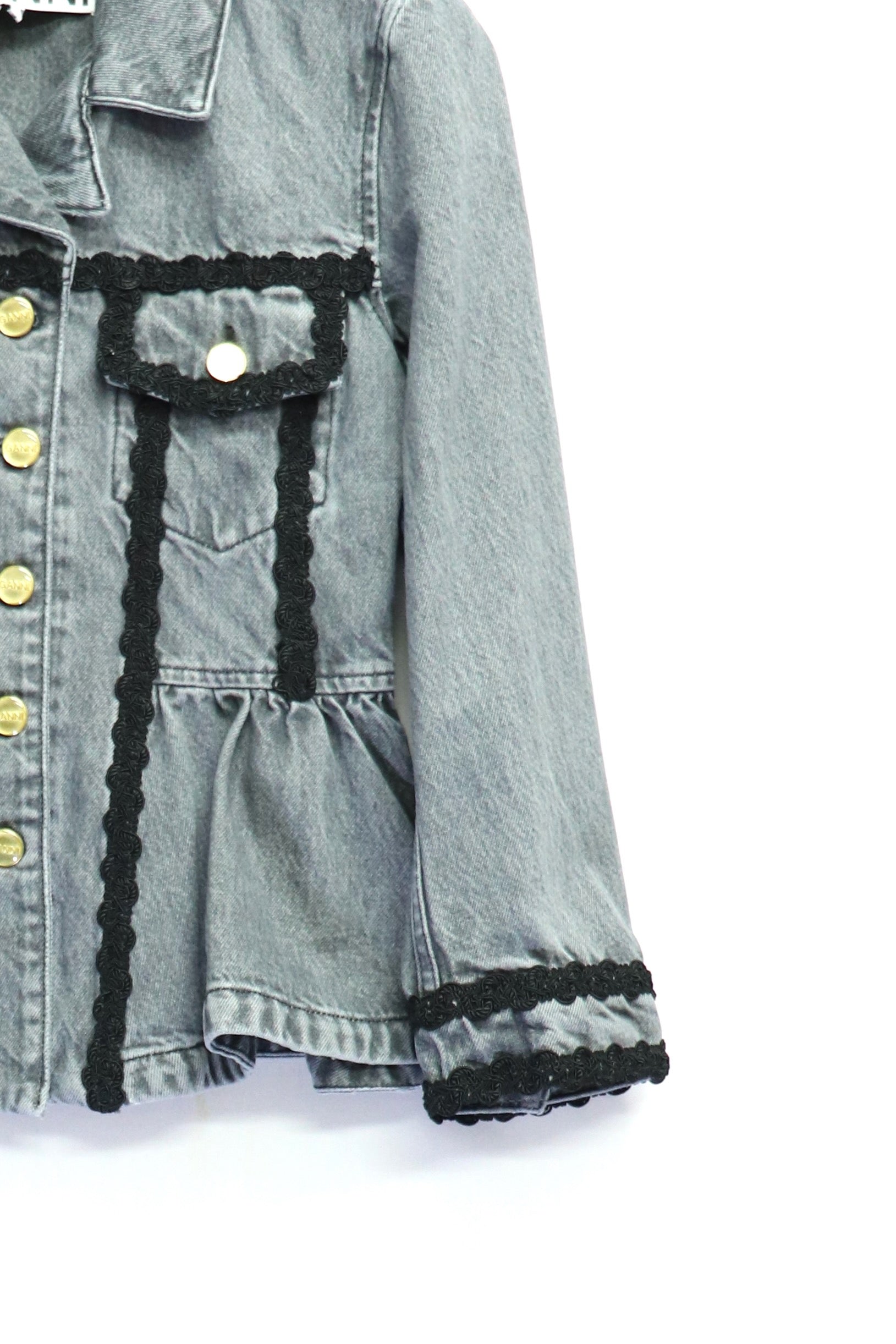 GANNI(ガニー)のRigid Denim Jacket Slate Greyの通販｜PALETTE art