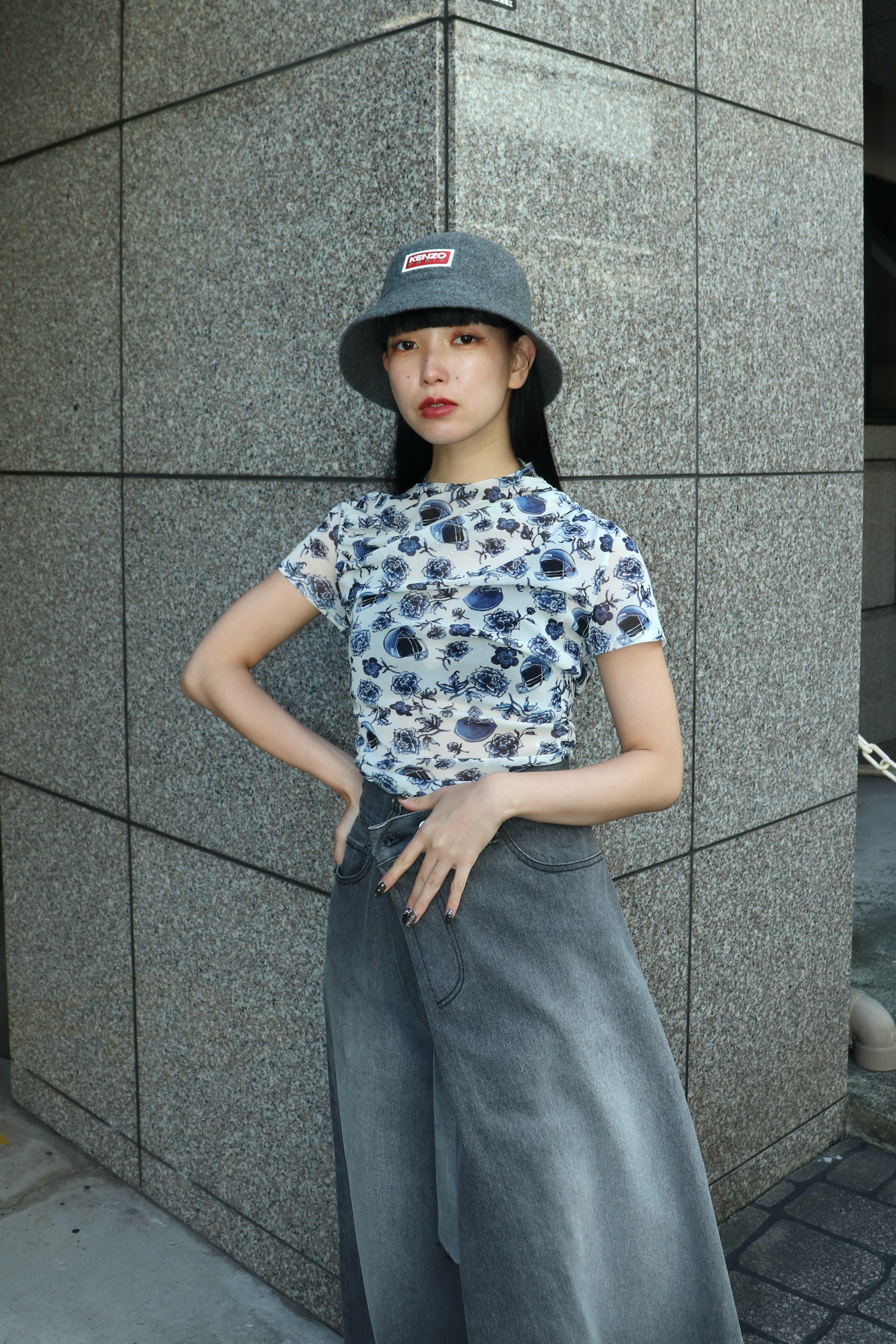 トップス BELPER PRINTED MESH TOP BELPER(ベルパー) 24SS PRINTED MESH TOP レディース JPN：2 中古 古着